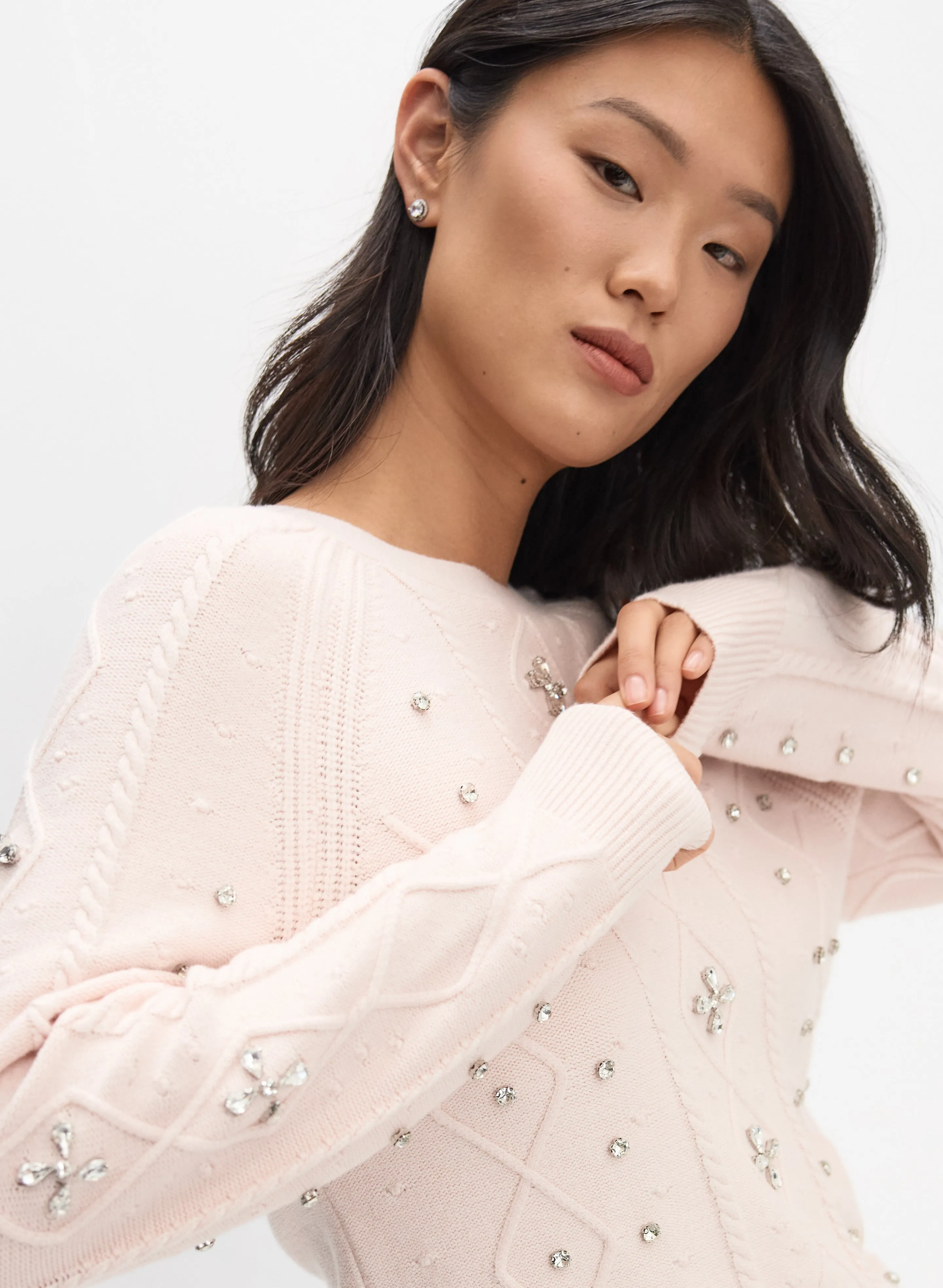 Rhinestone Knit Pullover sold by Melanie Lyne product image thumbnail 5