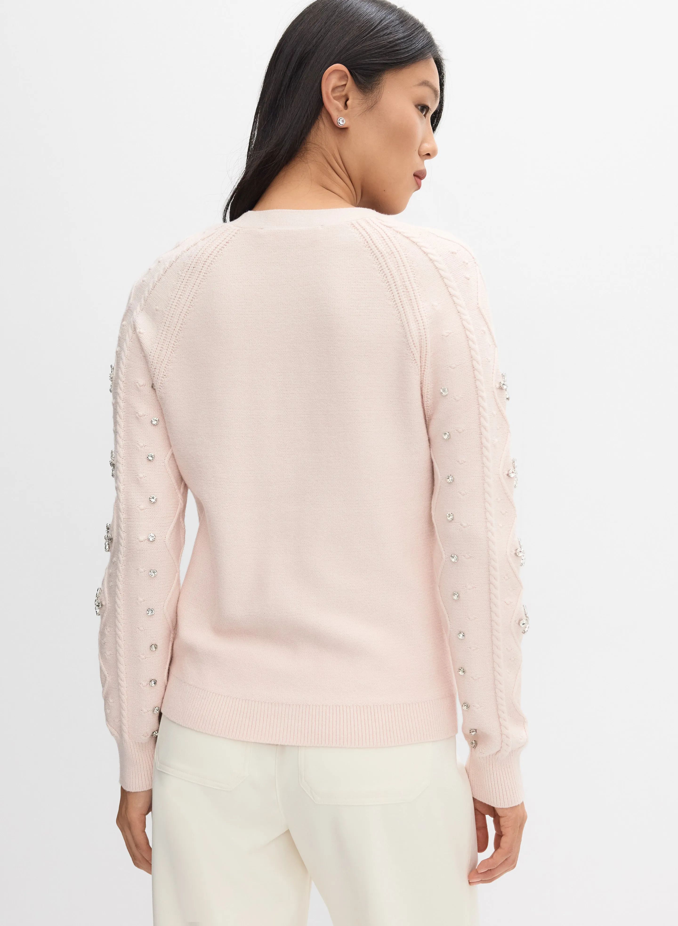 Rhinestone Knit Pullover sold by Melanie Lyne product image thumbnail 3