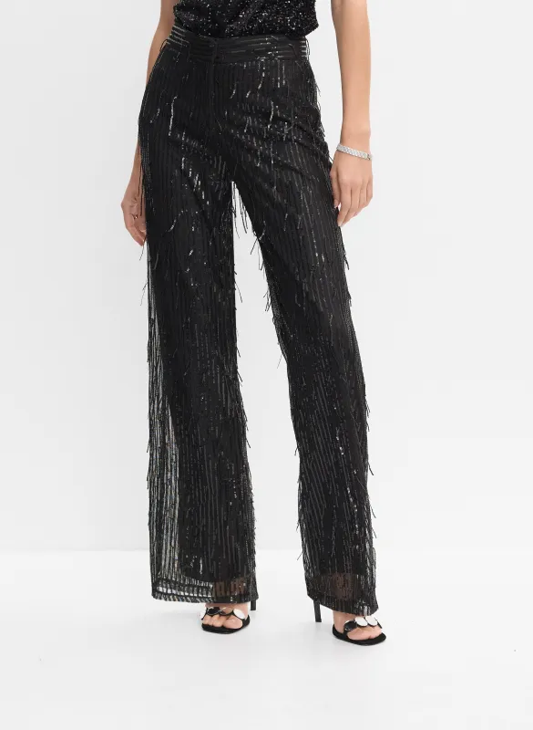 Sequined Fringe Pants sold by Melanie Lyne