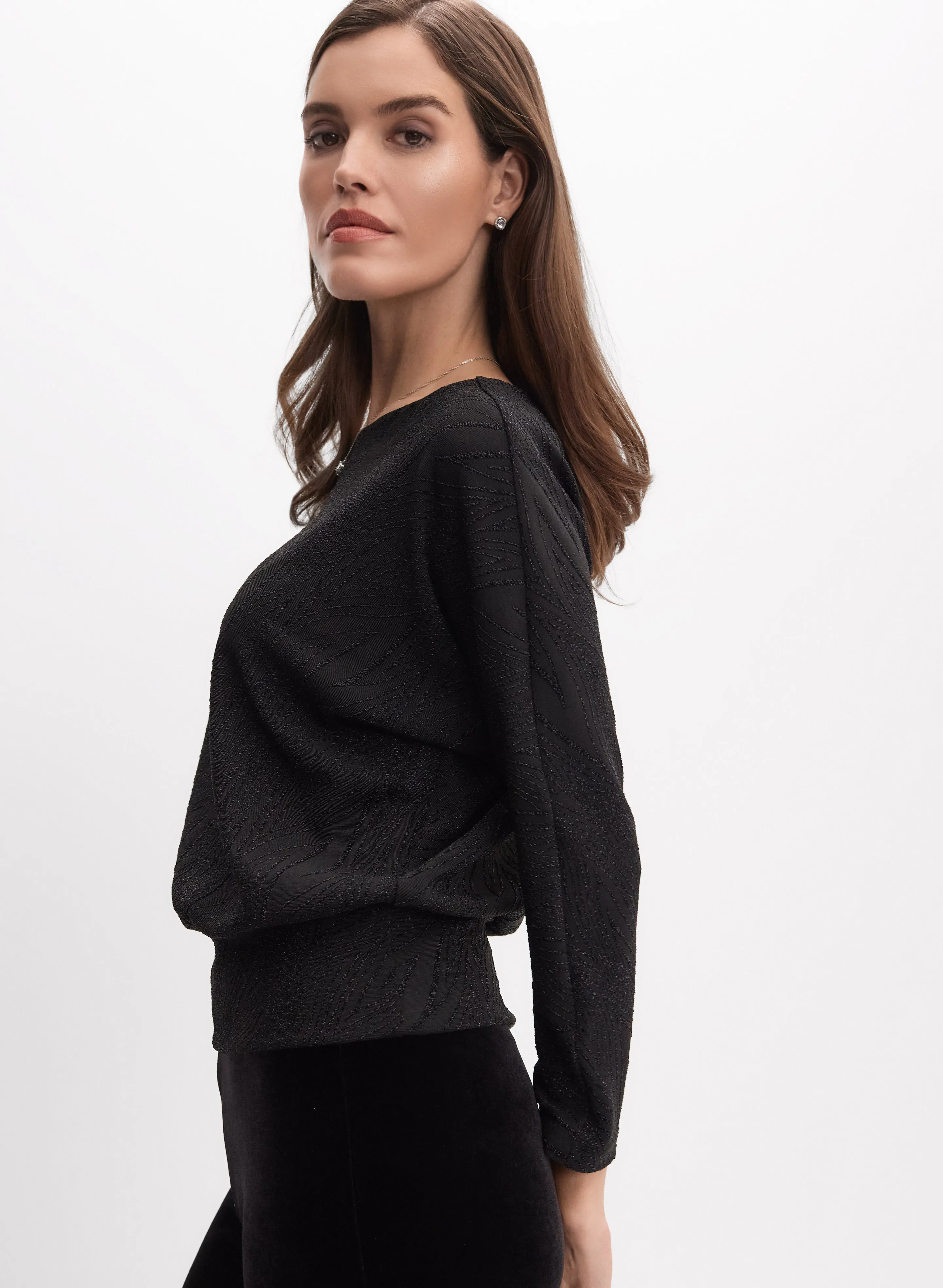 Tonal Metallic Motif Top sold by Melanie Lyne product image thumbnail 2