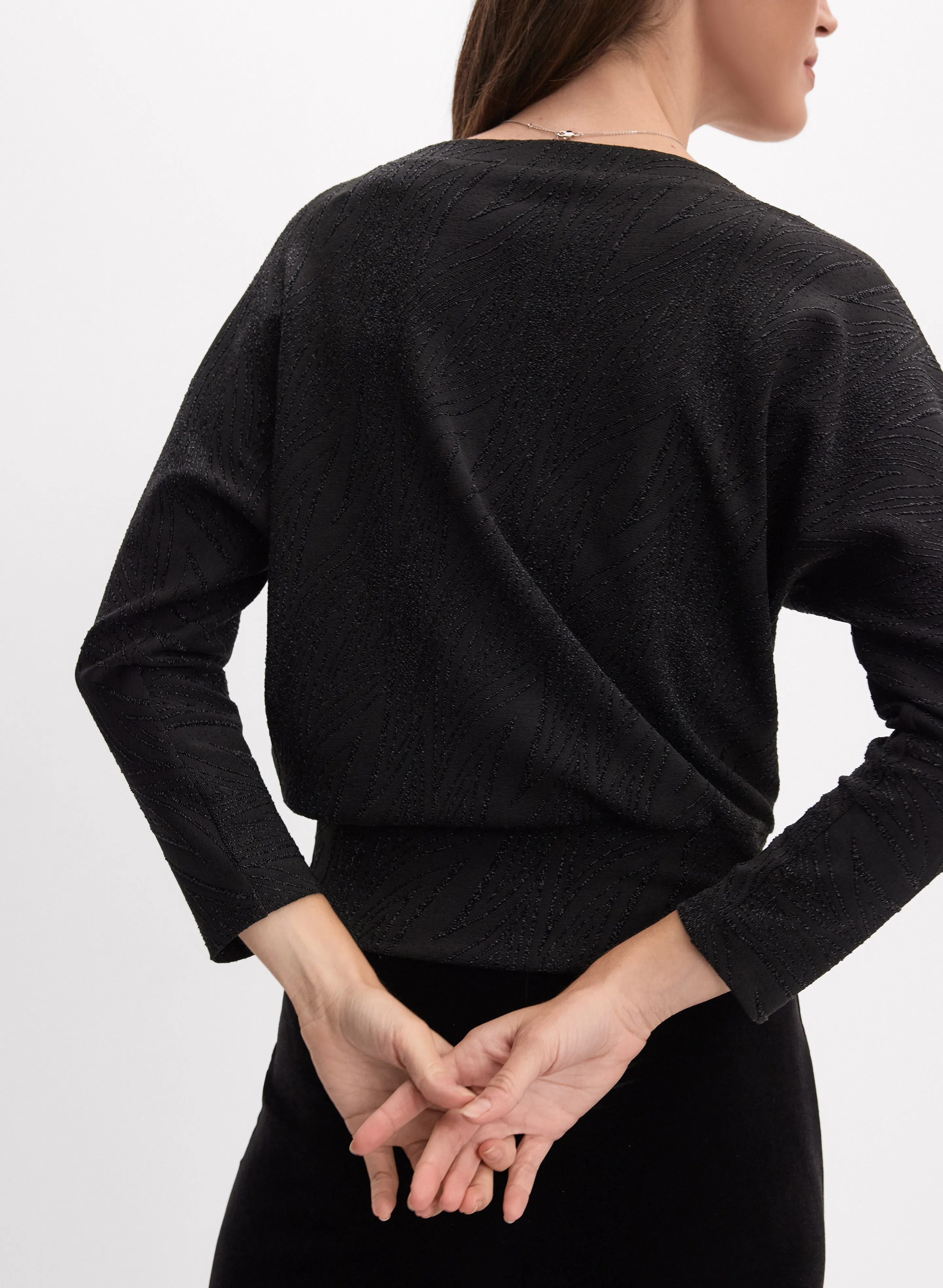 Tonal Metallic Motif Top sold by Melanie Lyne product image thumbnail 3