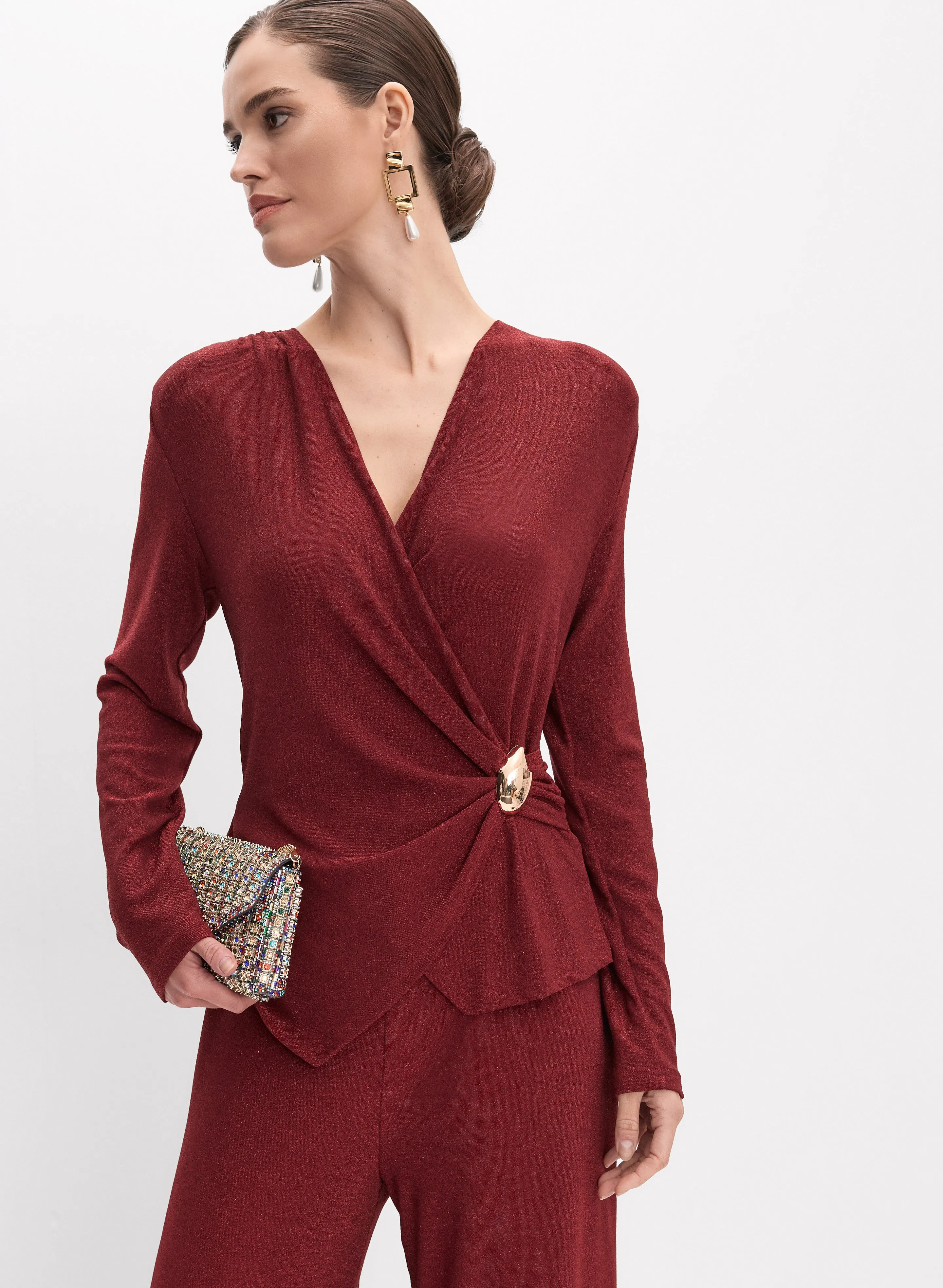 Joseph Ribkoff - Metallic Jumpsuit sold by Melanie Lyne product image thumbnail 4