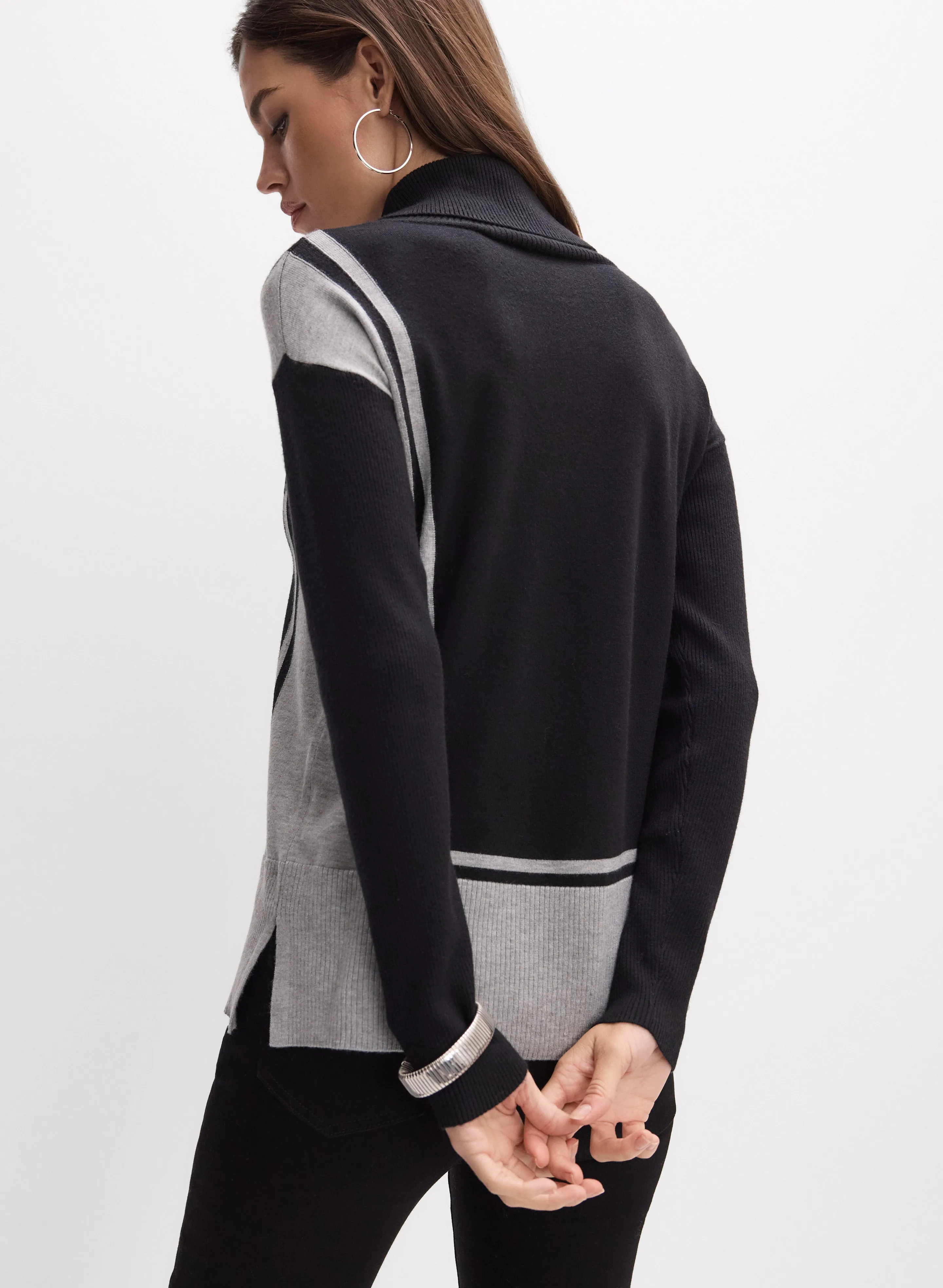 Colour Block Turtleneck Sweater sold by Melanie Lyne product image thumbnail 3