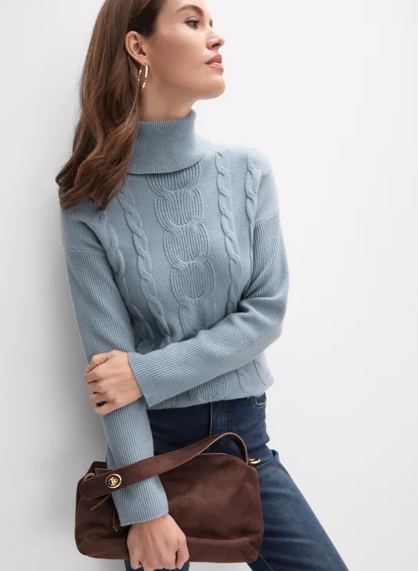 Cable Knit Turtleneck Sweater sold by Melanie Lyne