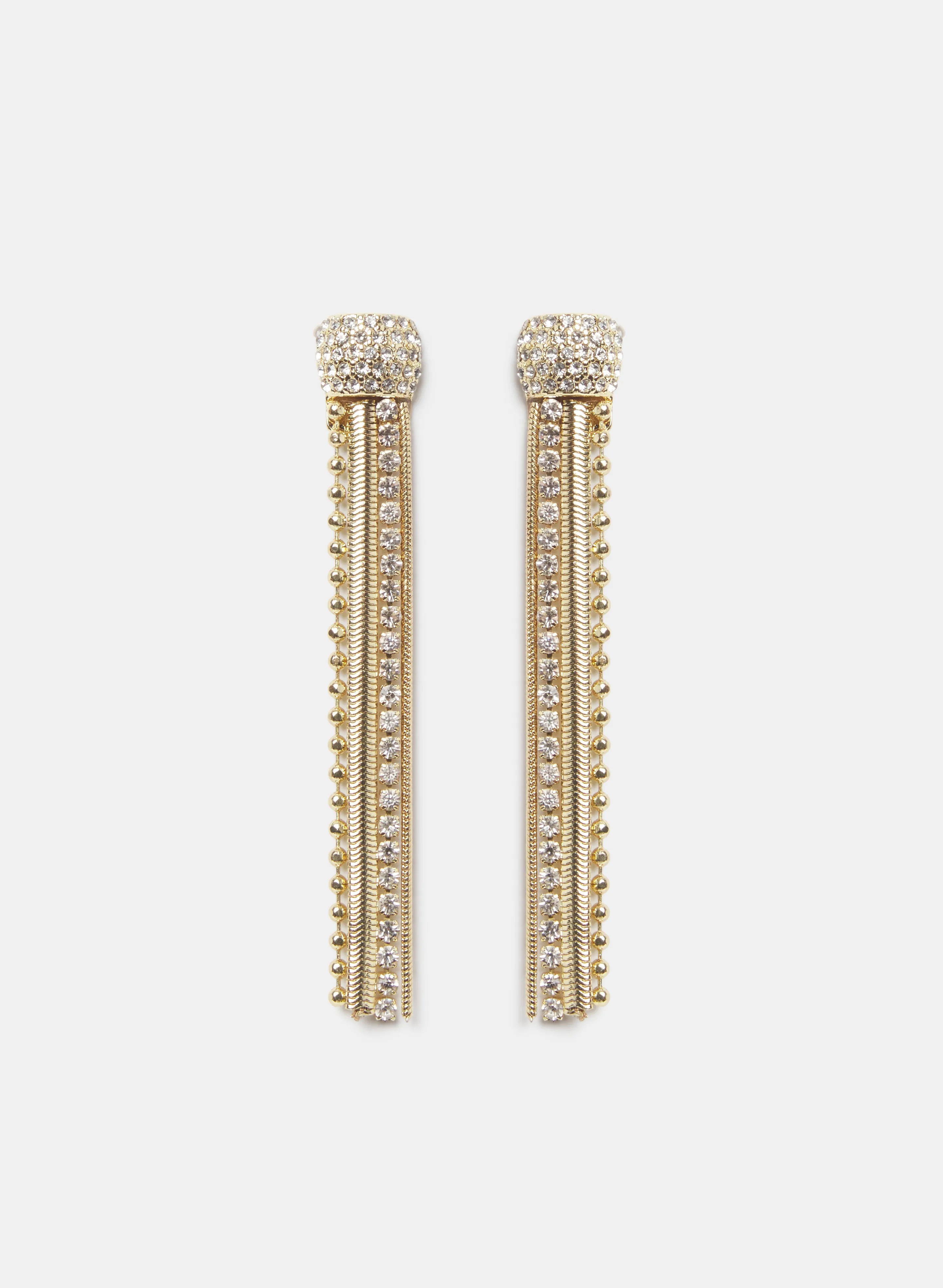 Mixed Chain Drop Earrings sold by Melanie Lyne