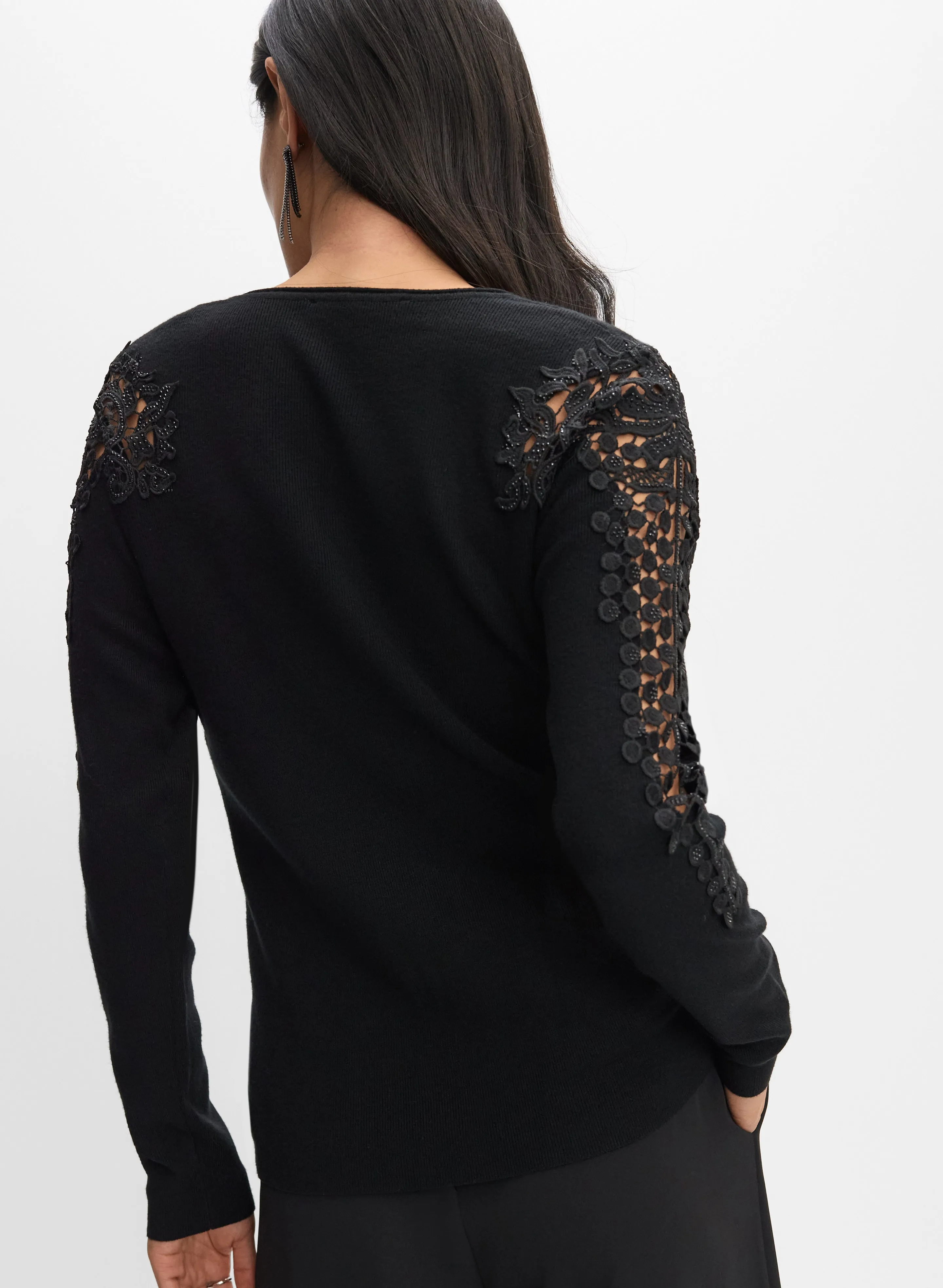 Lace Detail Pullover sold by Melanie Lyne product image thumbnail 4