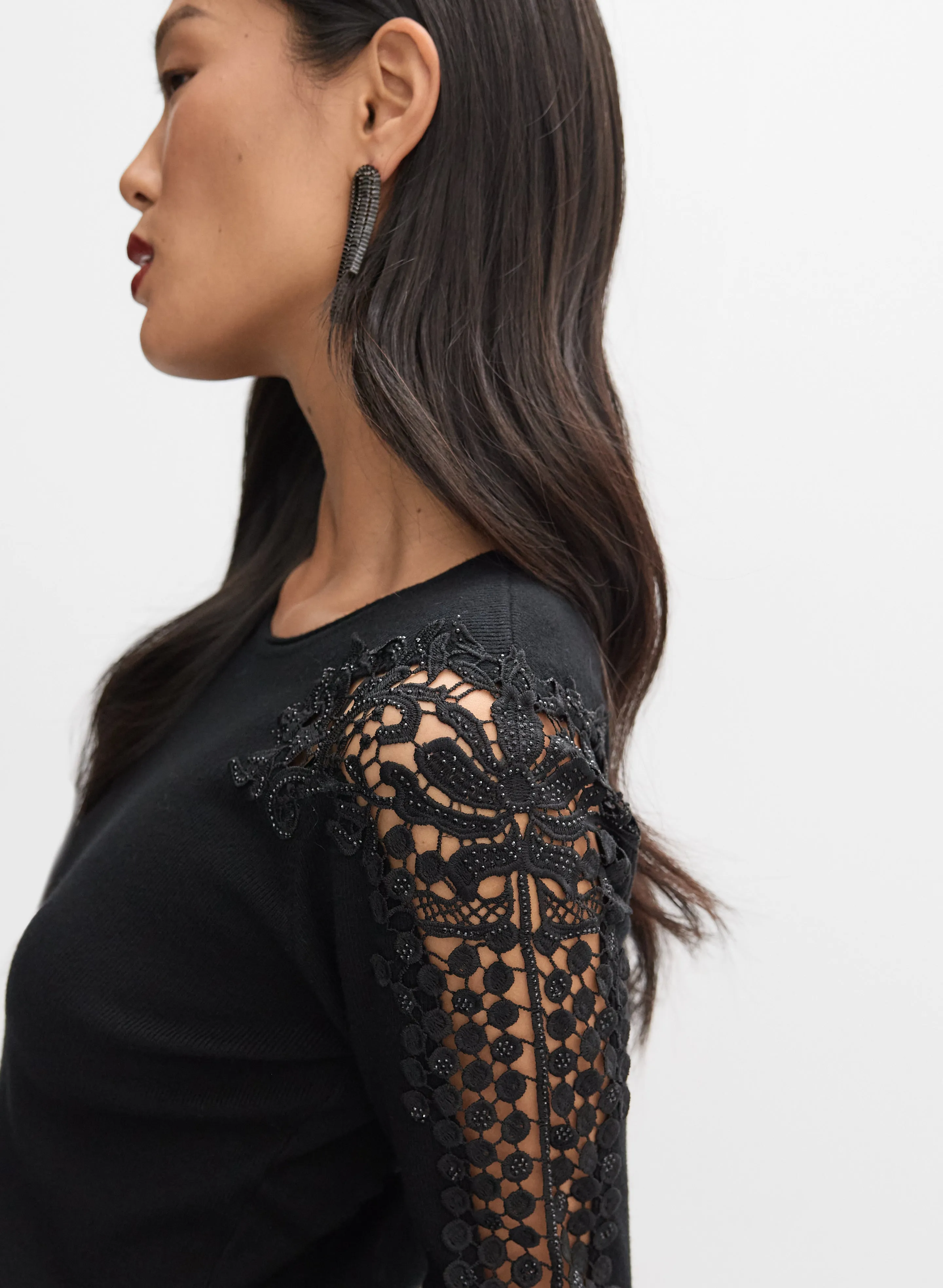 Lace Detail Pullover sold by Melanie Lyne product image thumbnail 2