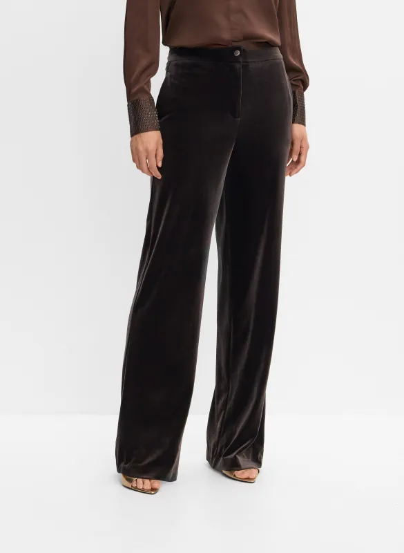 Velvet Wide-Leg Pants sold by Melanie Lyne