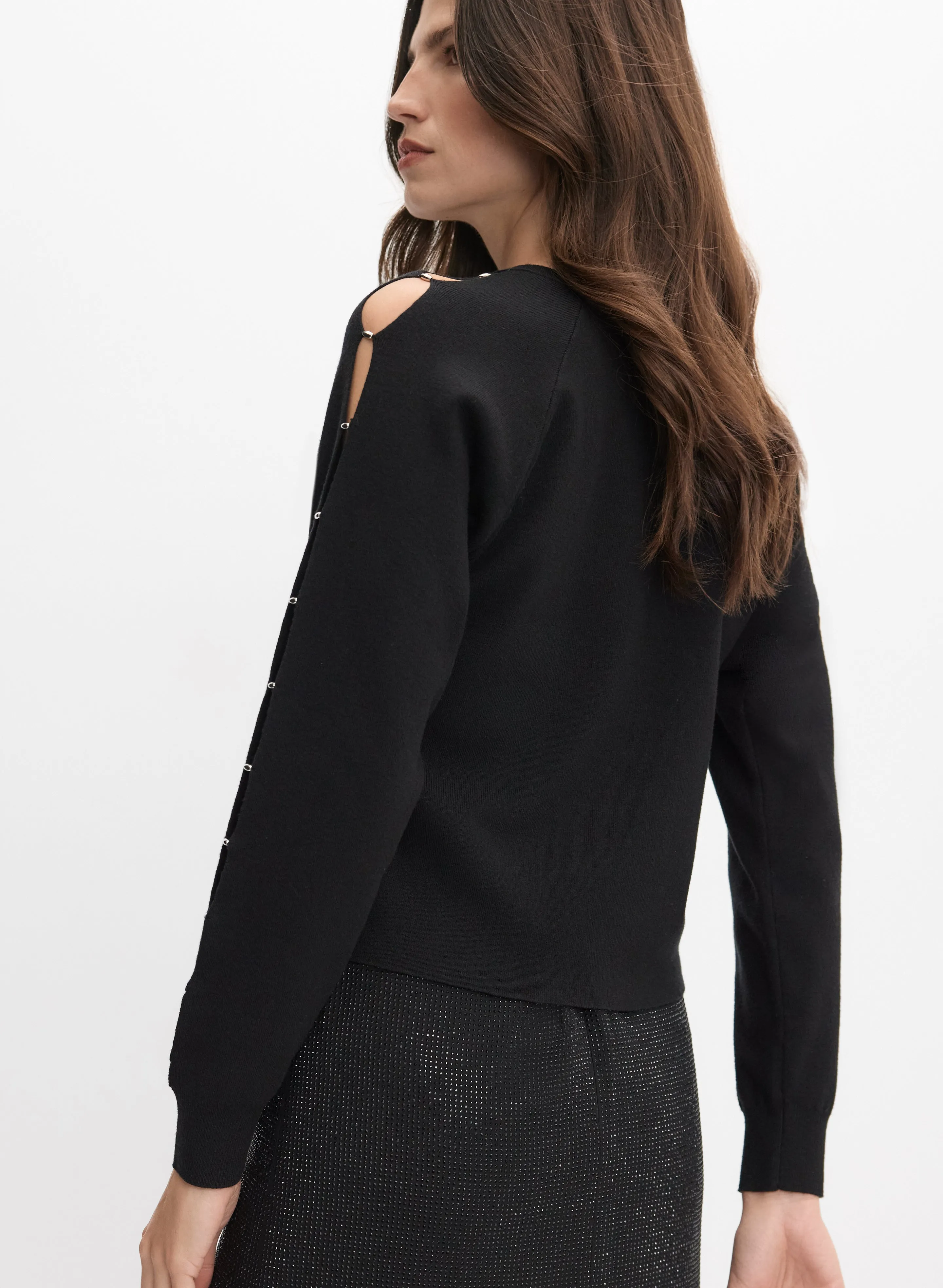 Embellished Split Sleeve Sweater sold by Melanie Lyne product image thumbnail 4