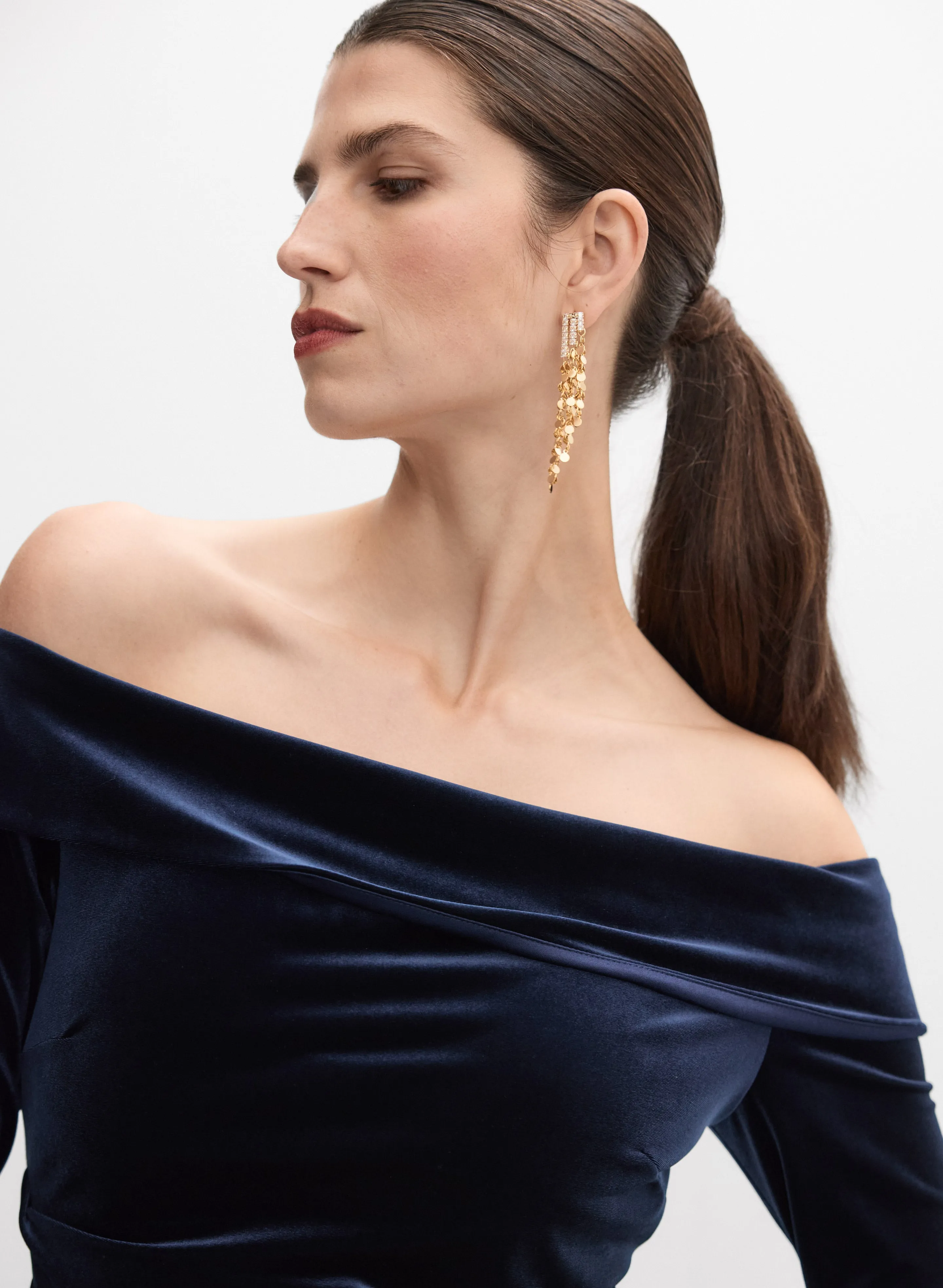 Velvet Midi Dress sold by Melanie Lyne product image thumbnail 3