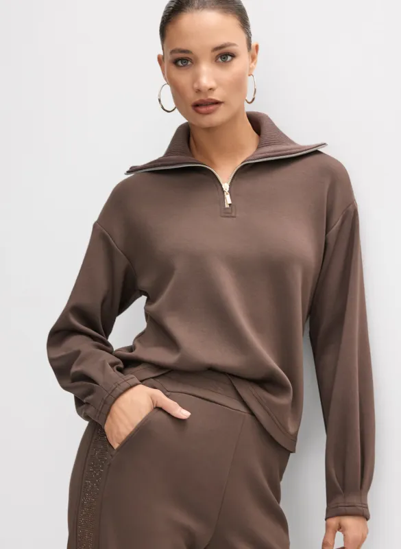 Embellished Half-Zip Top sold by Melanie Lyne