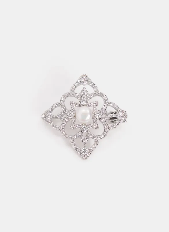 Square Crystal Brooch sold by Melanie Lyne