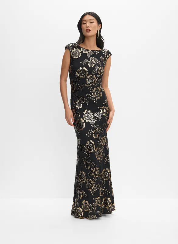 Sequin Floral Dress sold by Melanie Lyne