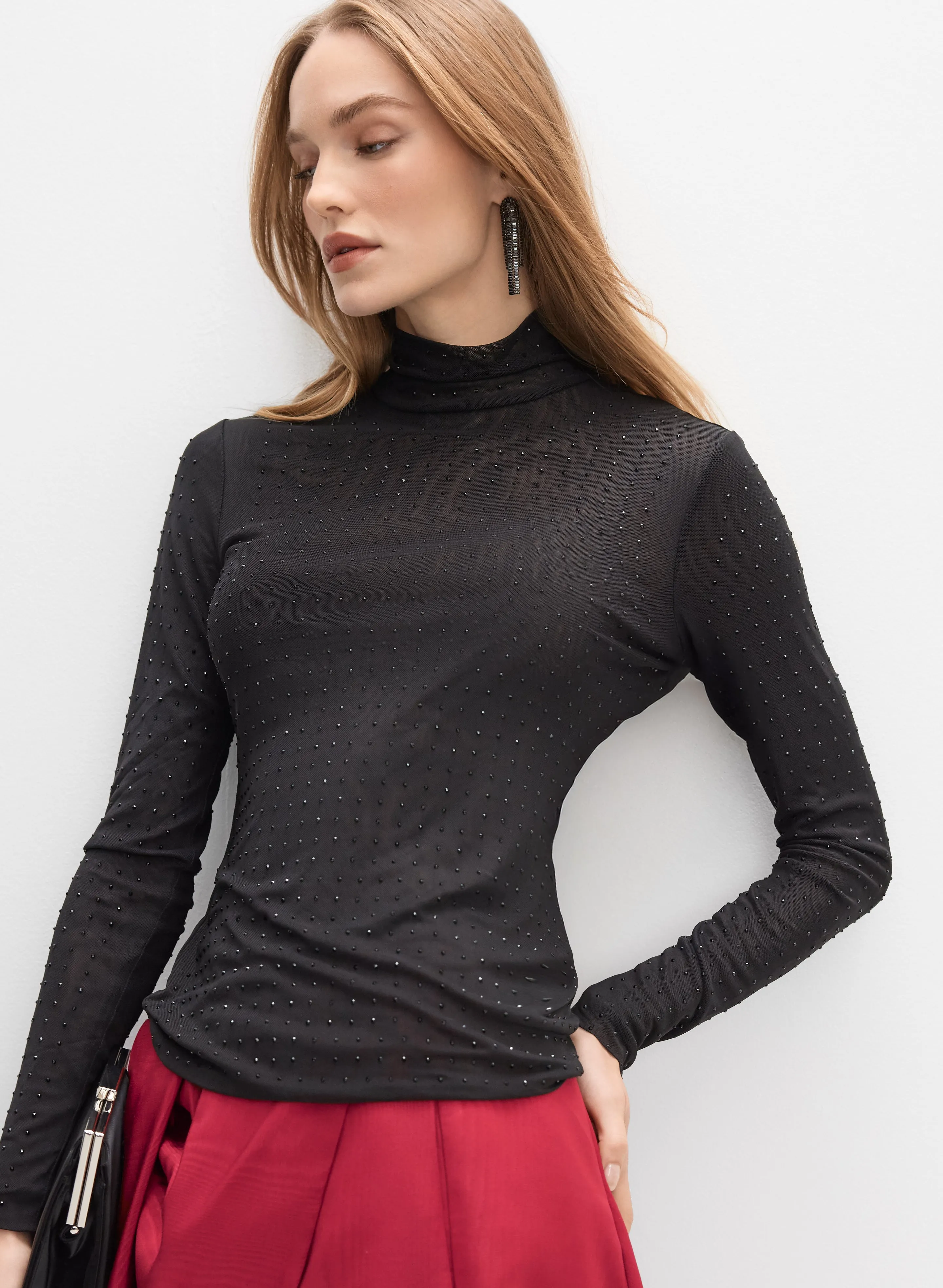 Rhinestone Embellished Top sold by Melanie Lyne product image thumbnail 5