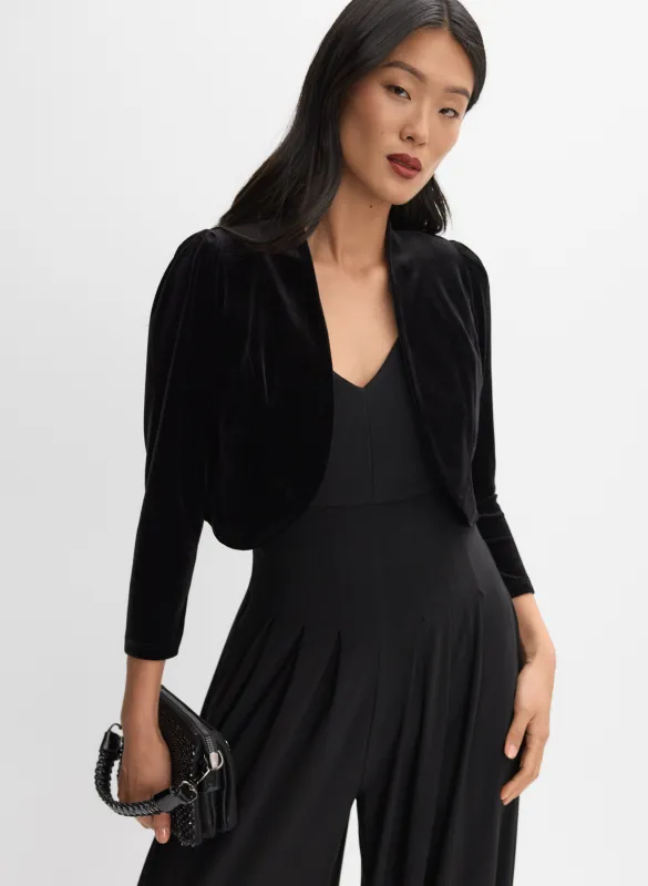 Velvet Puff Sleeve Bolero sold by Melanie Lyne