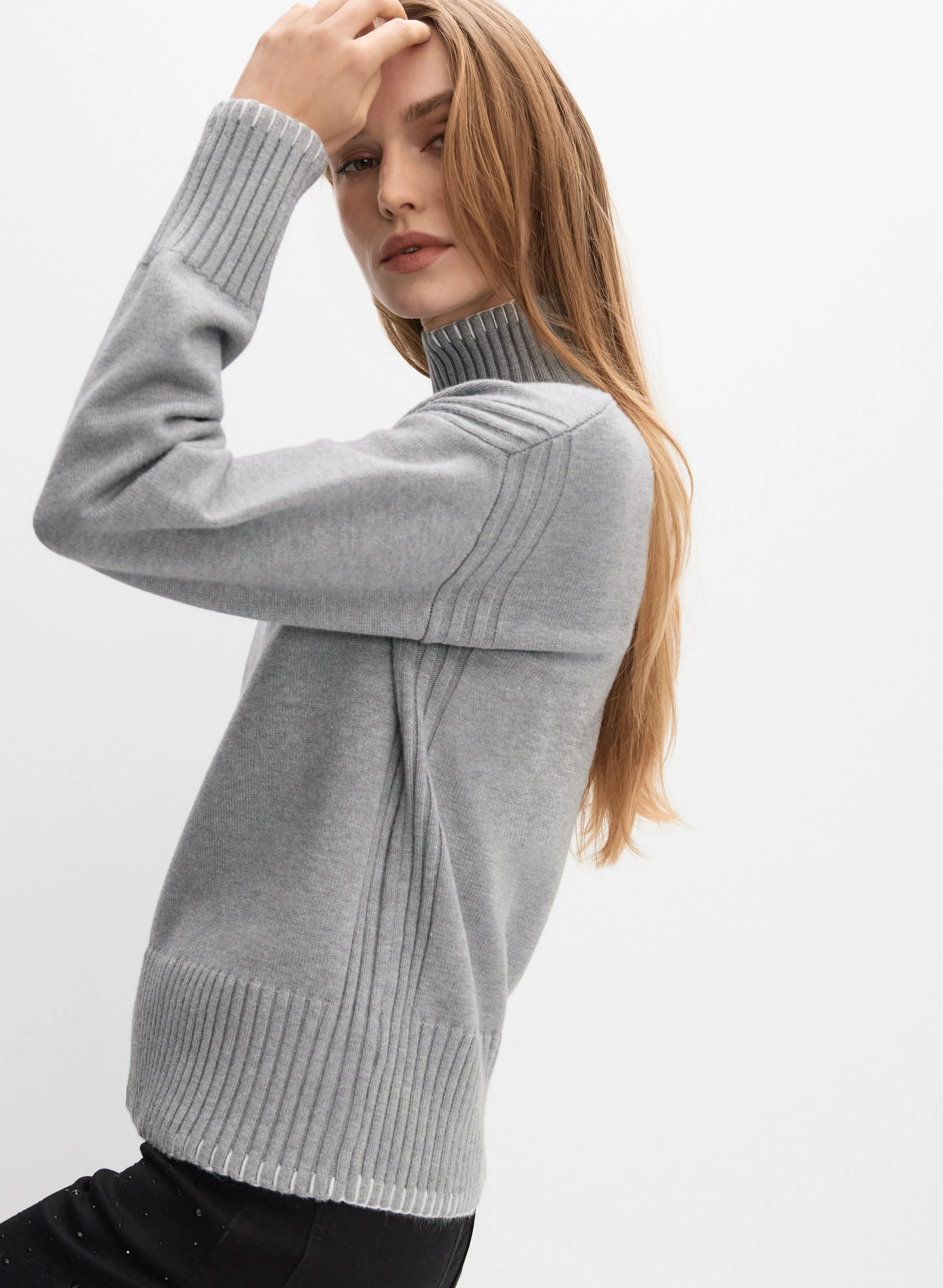 Contrast Stitch Sweater sold by Melanie Lyne product image thumbnail 2