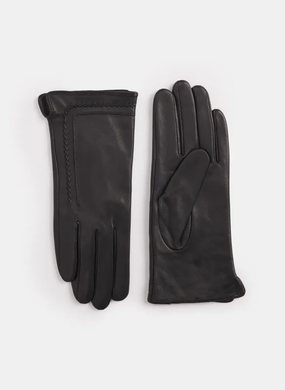 Topstitched Leather Gloves sold by Melanie Lyne