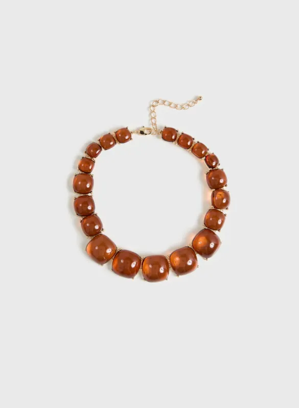 Square Stone Necklace sold by Melanie Lyne