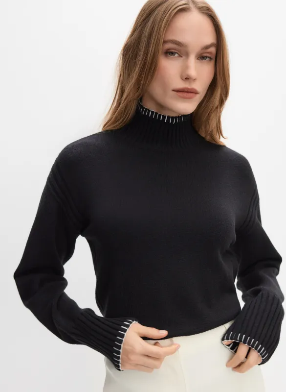 Contrast Stitch Sweater sold by Melanie Lyne