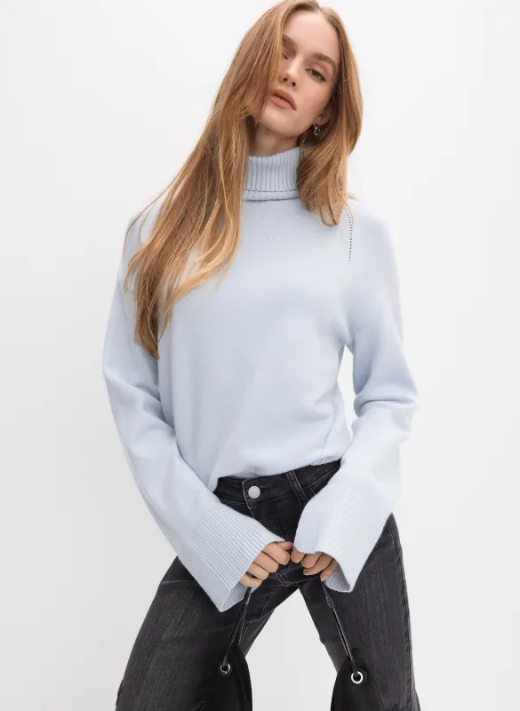 Ribbed Detail Turtleneck Sweater sold by Melanie Lyne