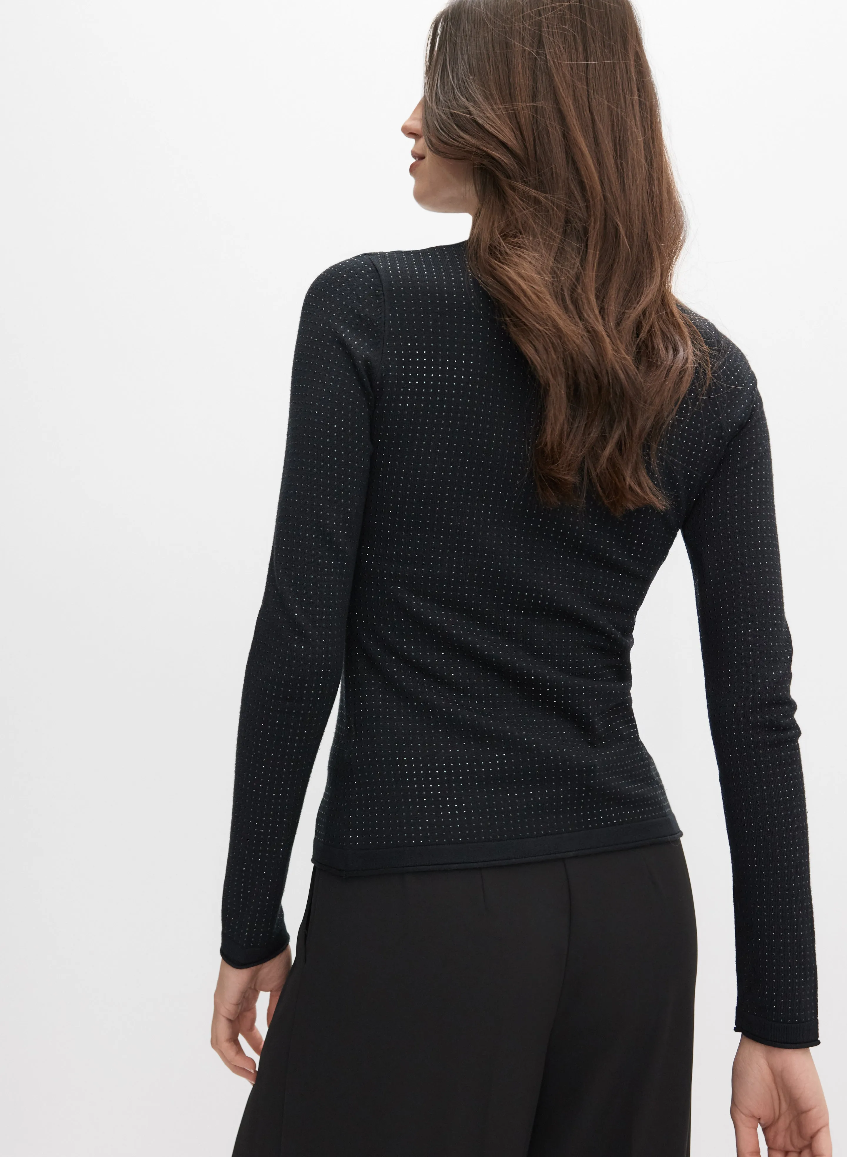 Tonal Rhinestone Embellished Sweater sold by Melanie Lyne product image thumbnail 4