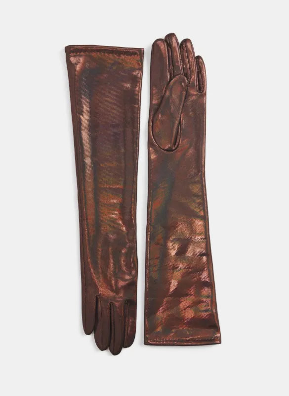 Long Metallic Gloves sold by Melanie Lyne
