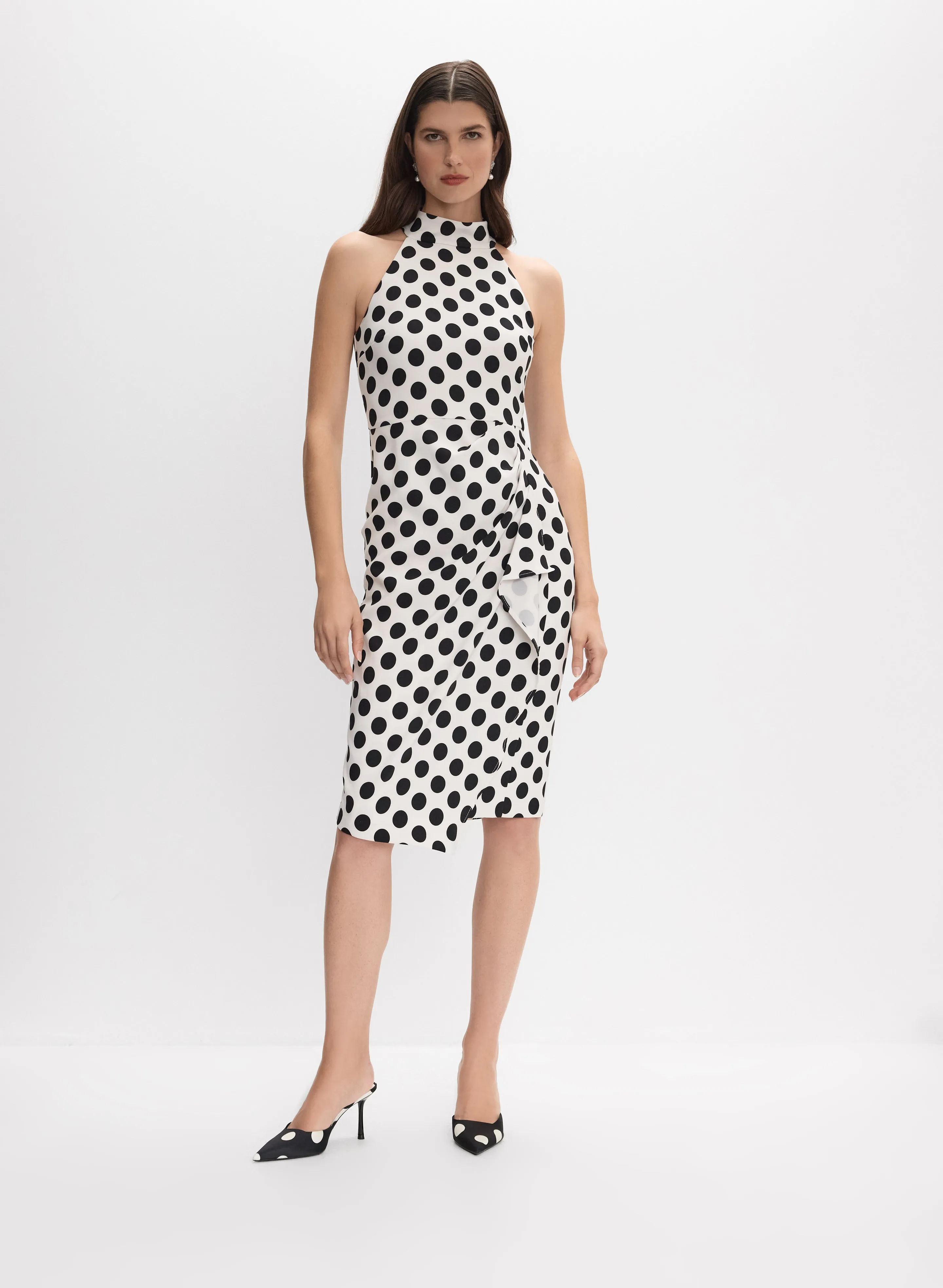 Joseph Ribkoff - Polka Dot Dress sold by Melanie Lyne
