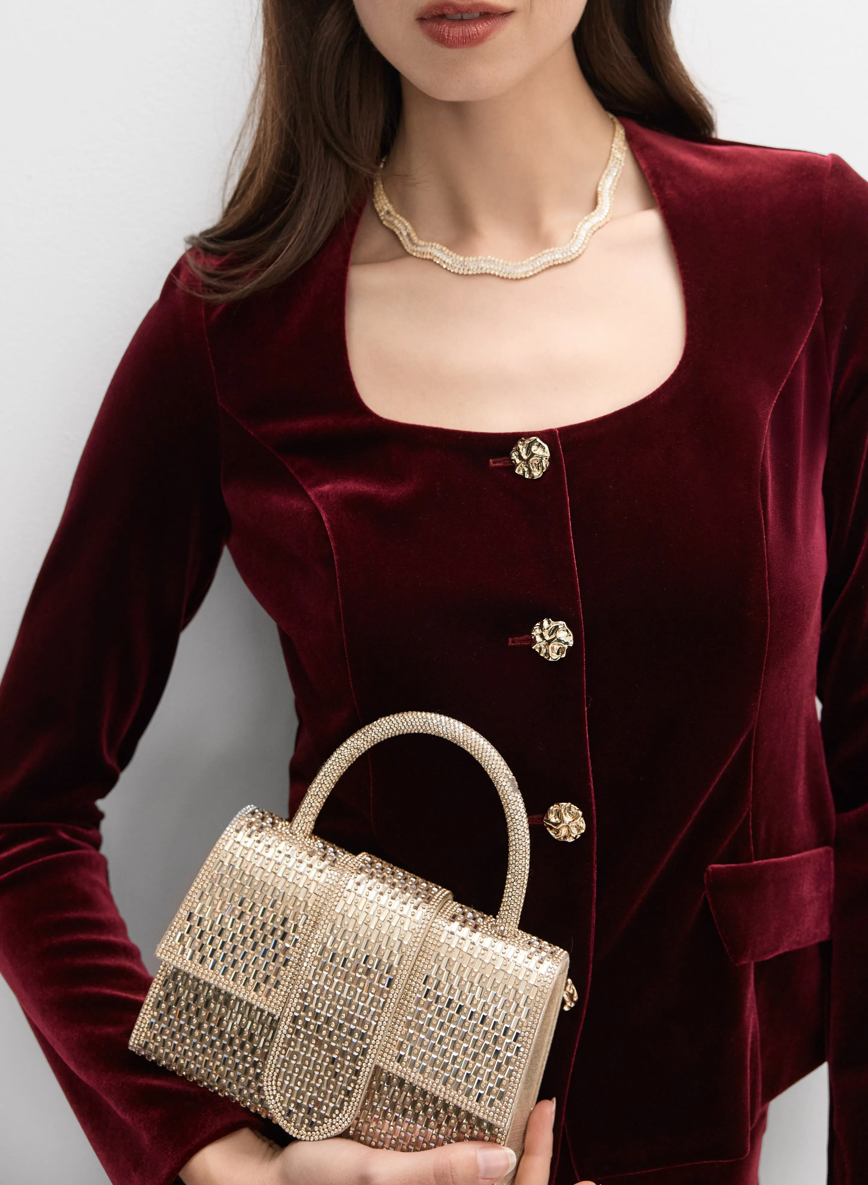 Joseph Ribkoff - Velvet Button-Down Jacket sold by Melanie Lyne product image thumbnail 2