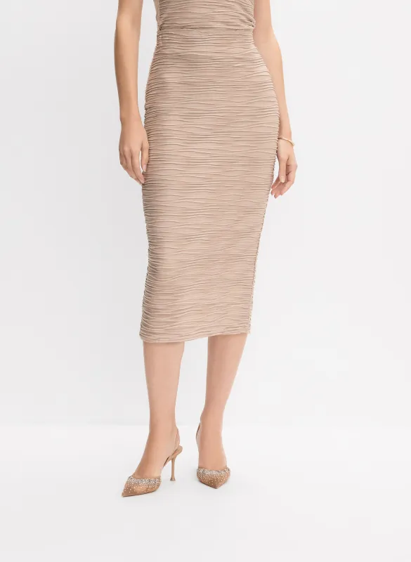 Joseph Ribkoff - Crinkle Pencil Skirt made by Melanie Lyne