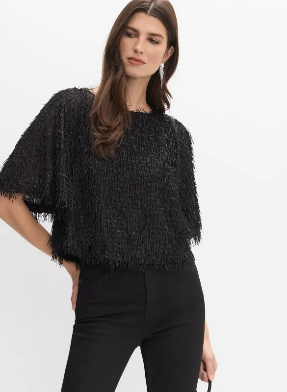 Joseph Ribkoff - Fringe Blouse made by Melanie Lyne