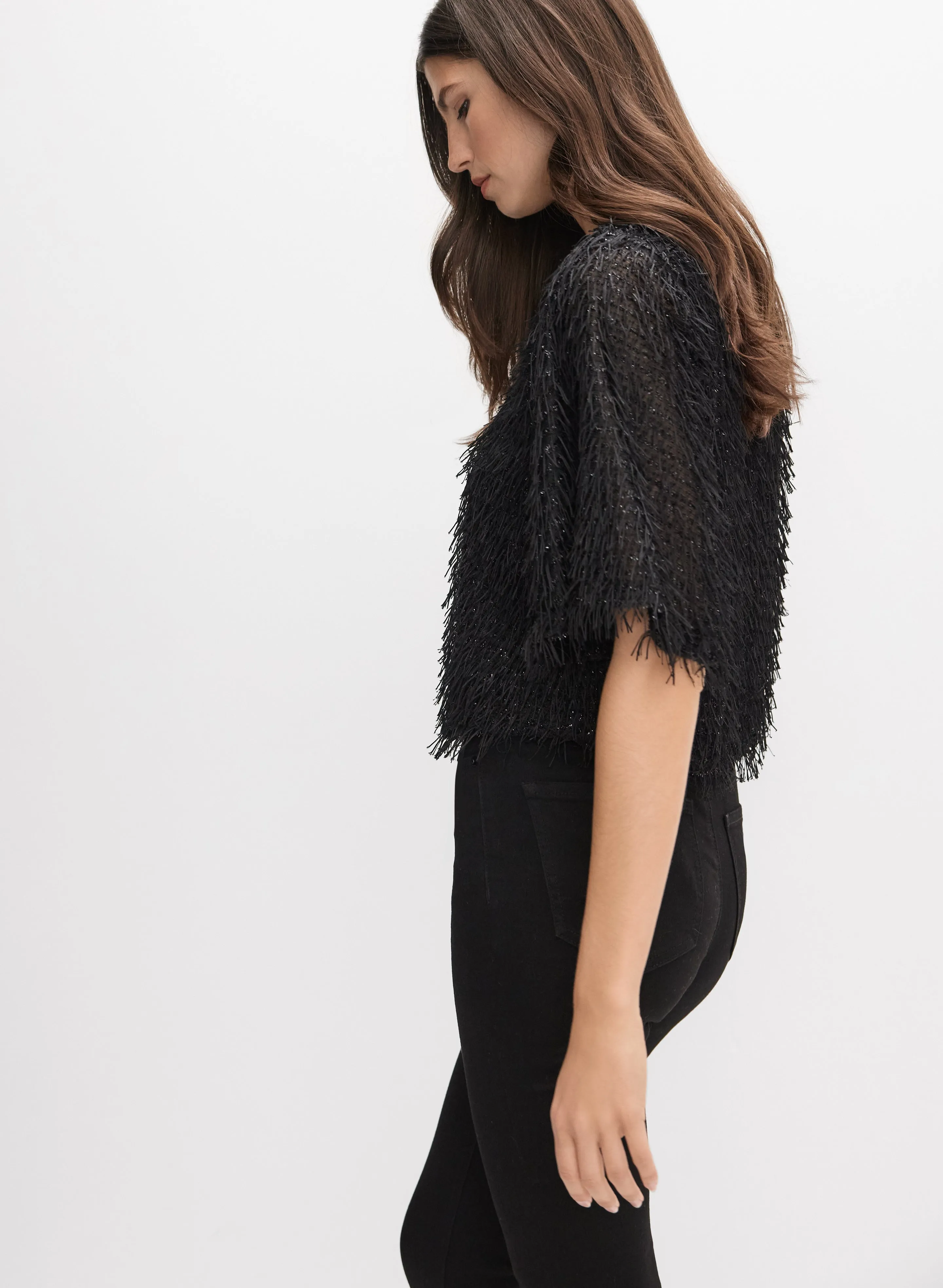 Joseph Ribkoff - Fringe Blouse sold by Melanie Lyne product image thumbnail 5