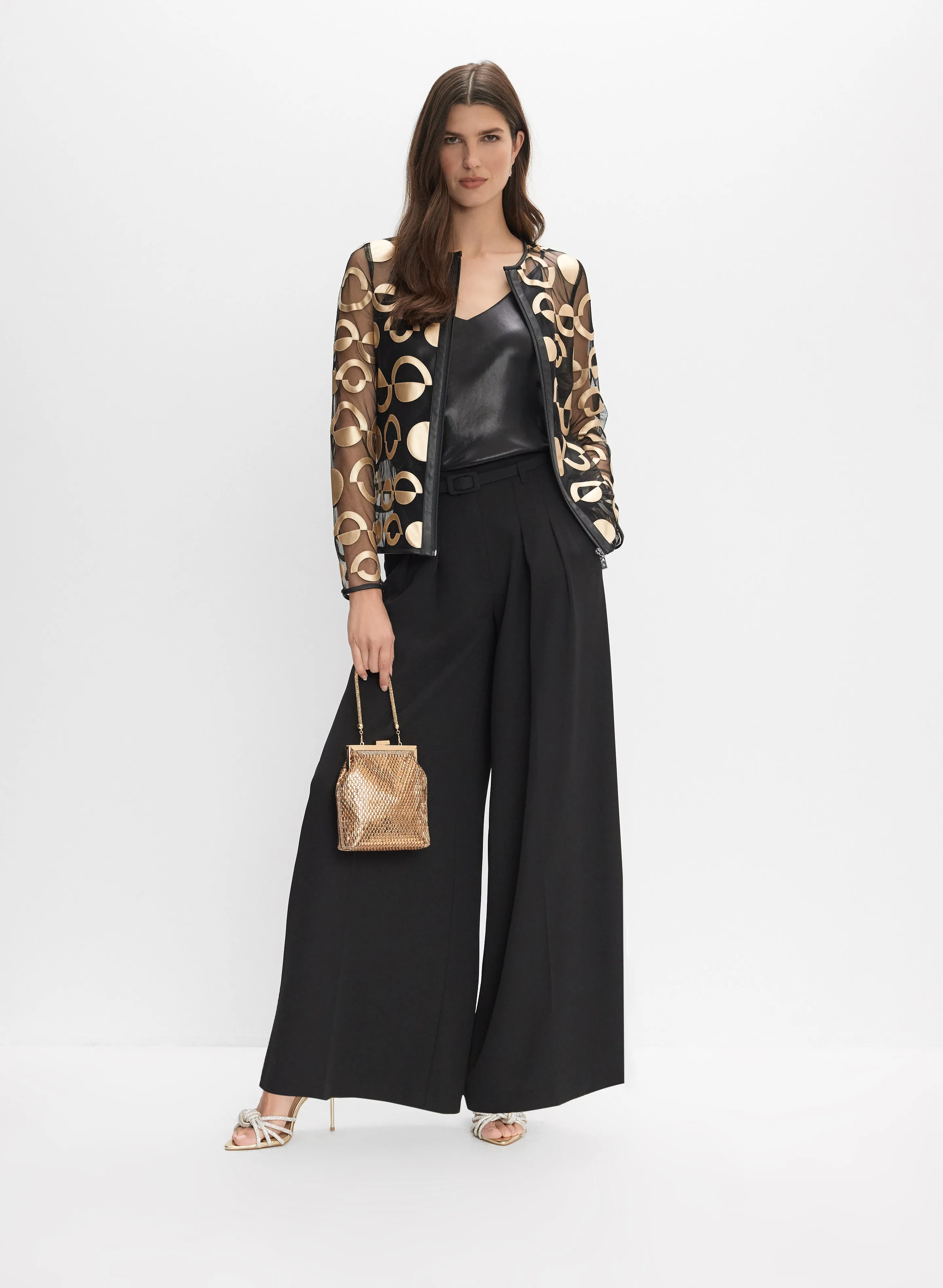 Joseph Ribkoff - Zip Mesh Jacket sold by Melanie Lyne product image thumbnail 3