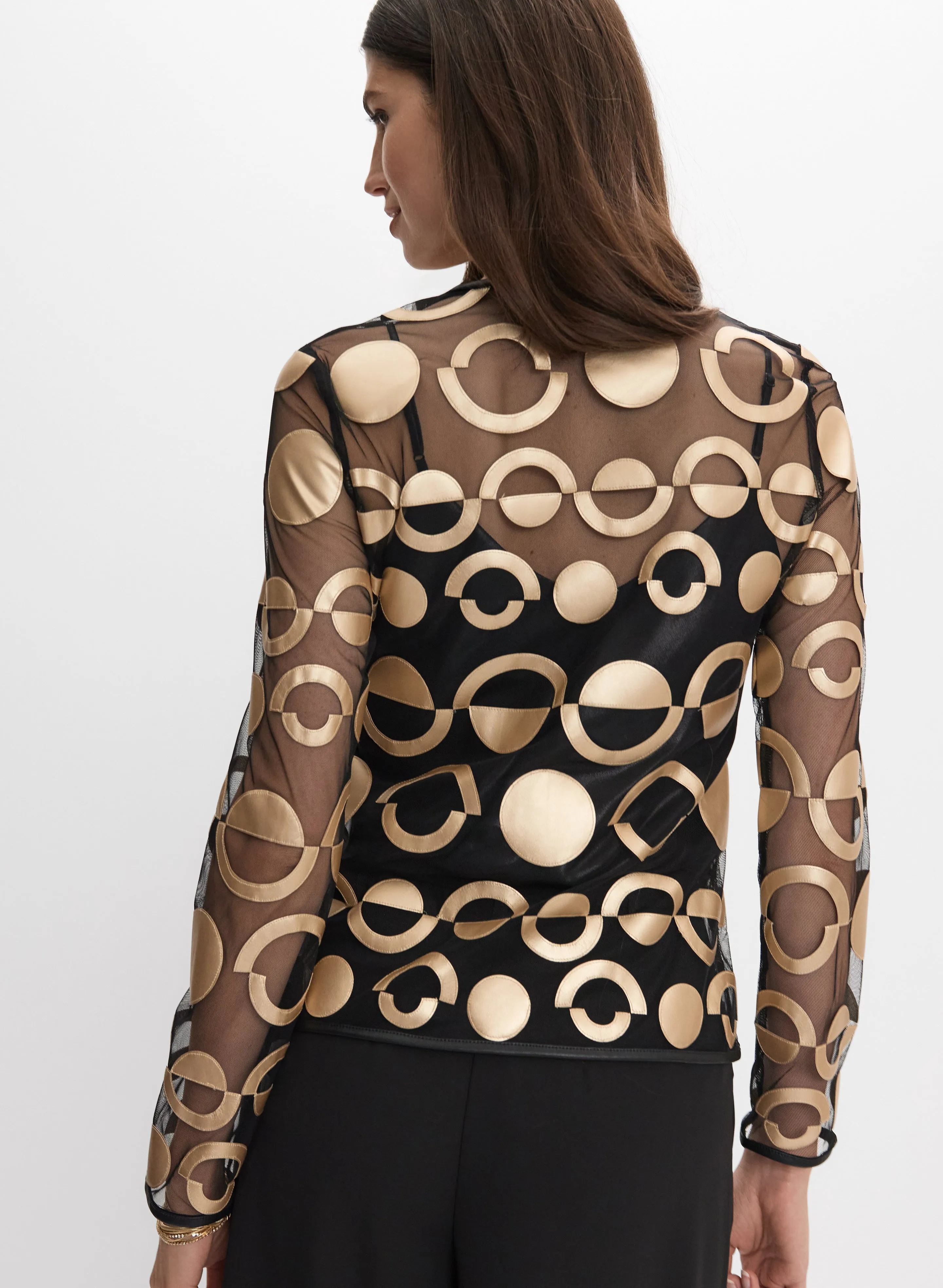 Joseph Ribkoff - Zip Mesh Jacket sold by Melanie Lyne product image thumbnail 4