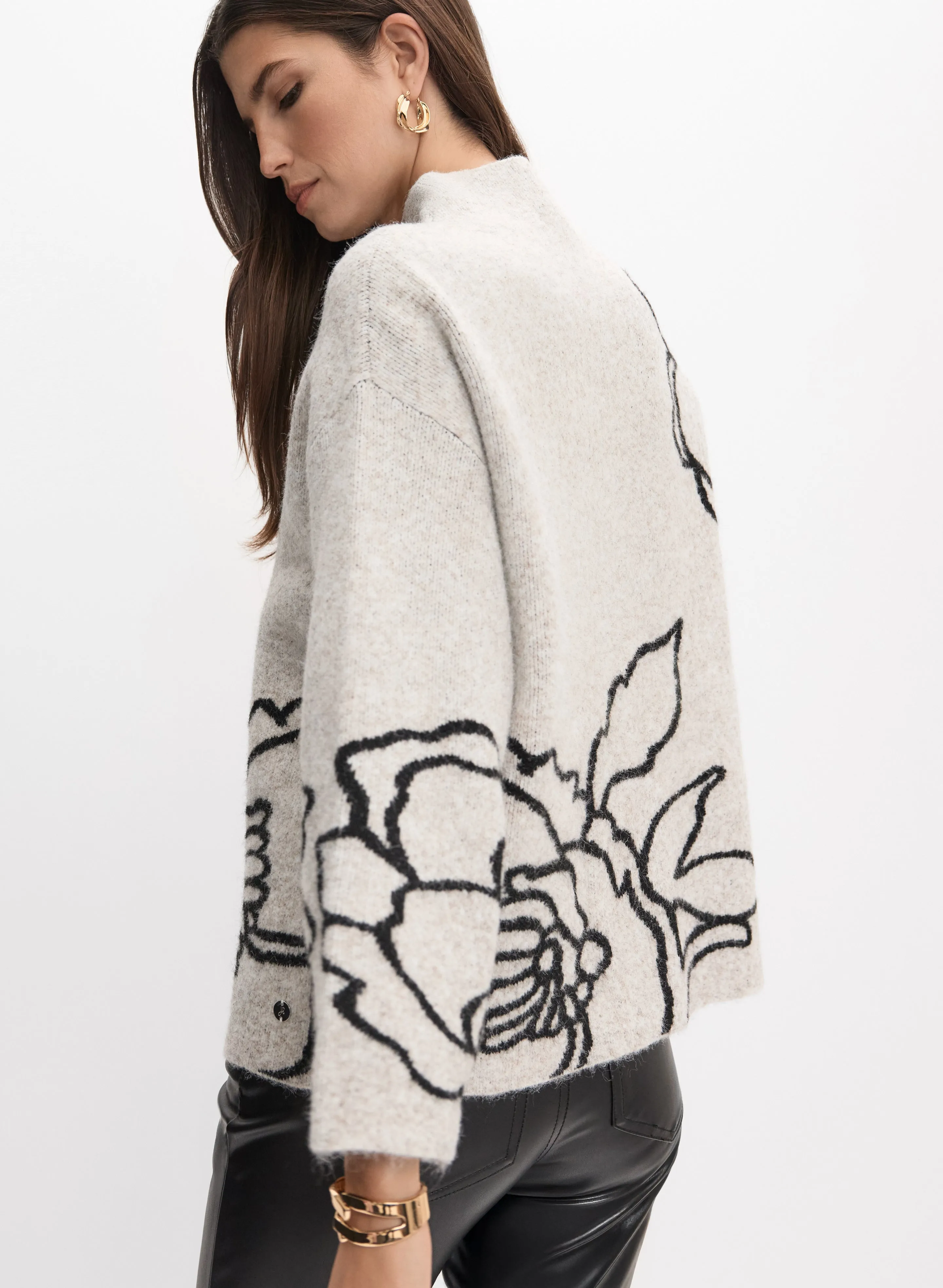 Joseph Ribkoff - Floral Knit Pullover sold by Melanie Lyne product image thumbnail 4