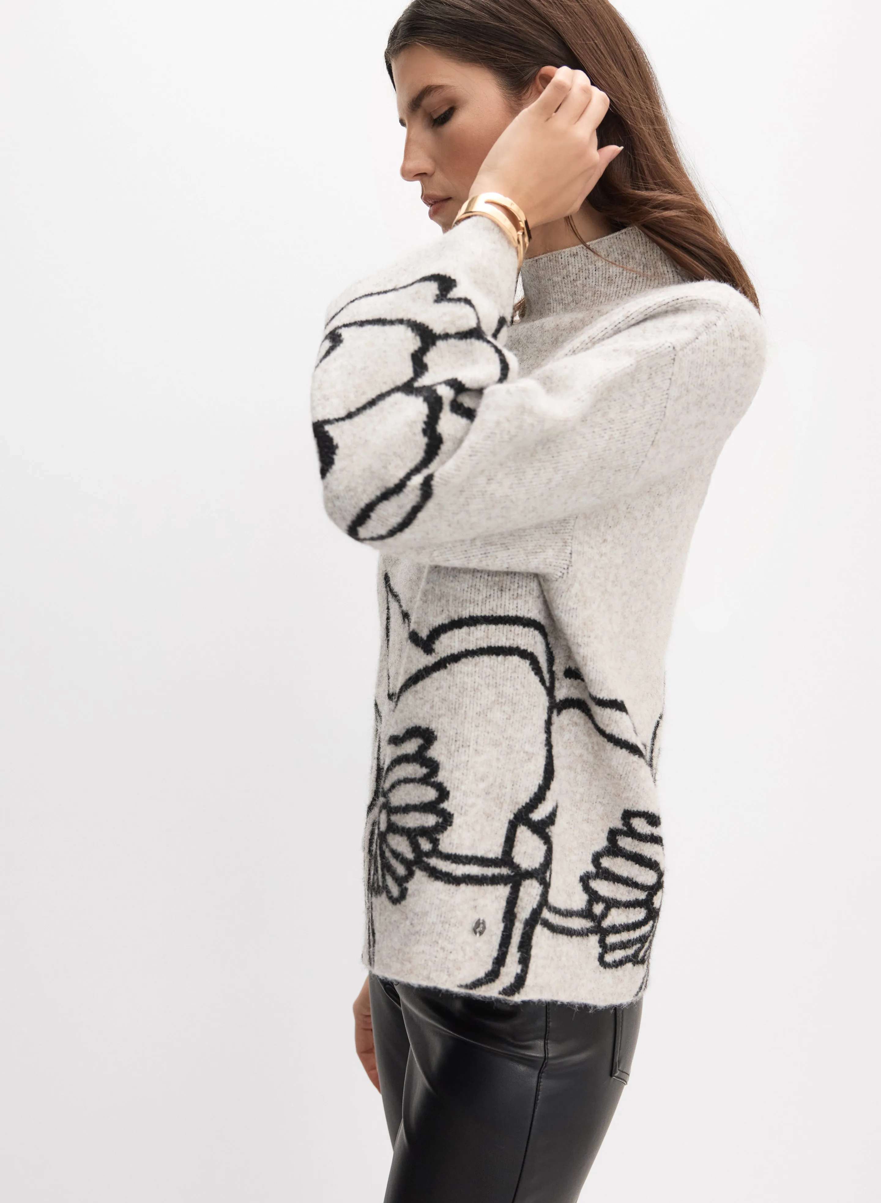 Joseph Ribkoff - Floral Knit Pullover sold by Melanie Lyne product image thumbnail 5