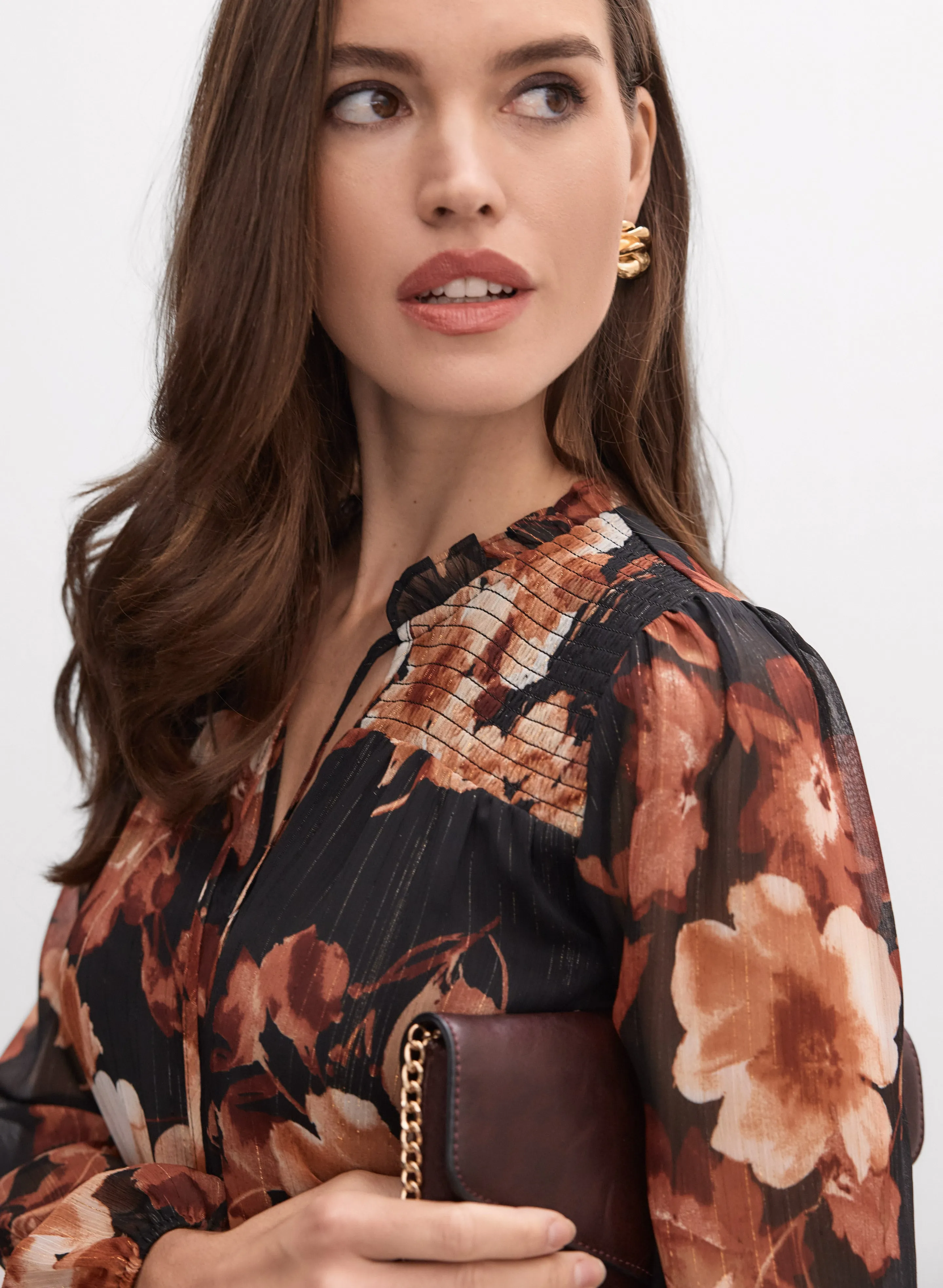 Floral Chiffon Blouse sold by Melanie Lyne product image thumbnail 2