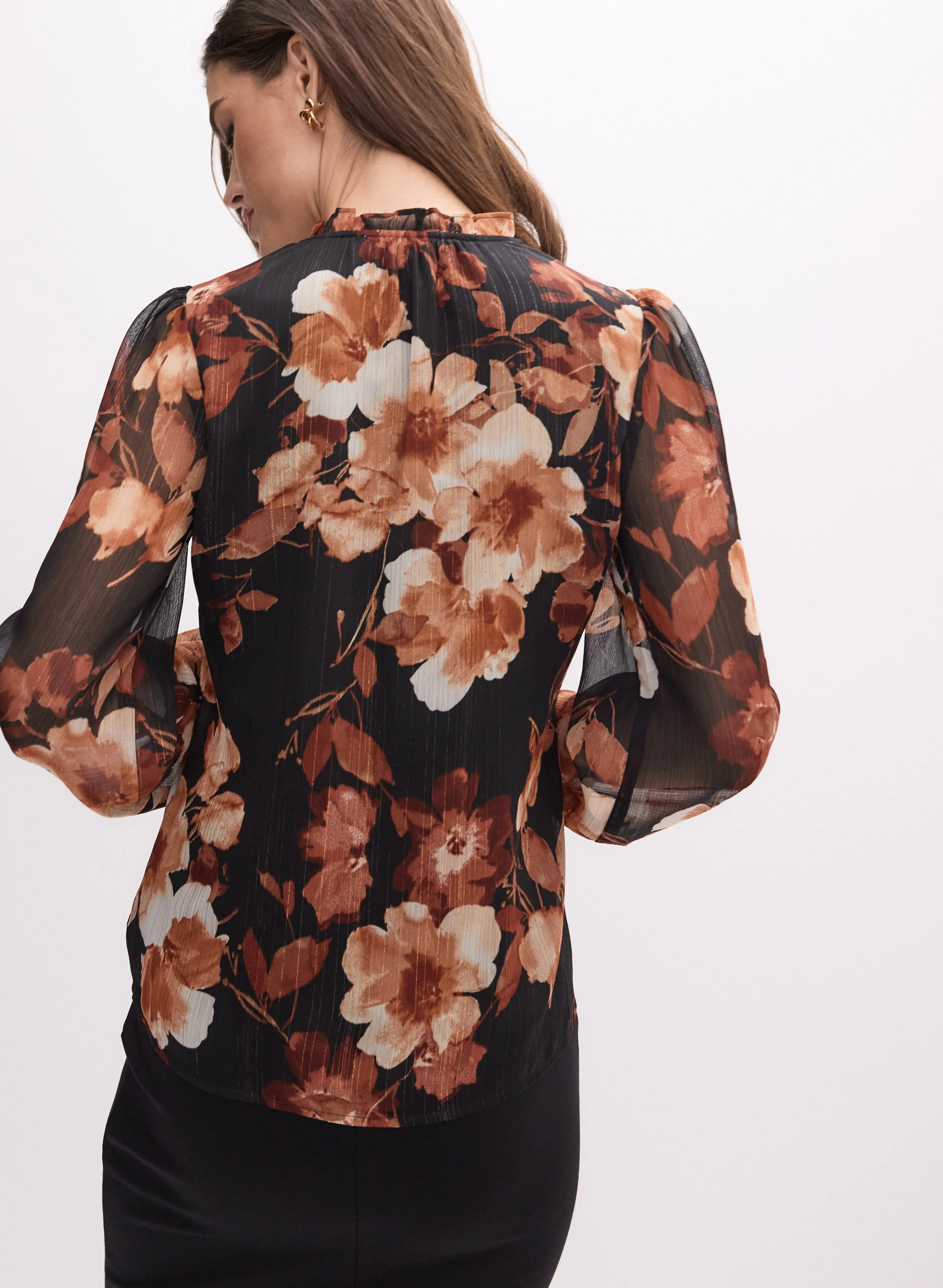 Floral Chiffon Blouse sold by Melanie Lyne product image thumbnail 4