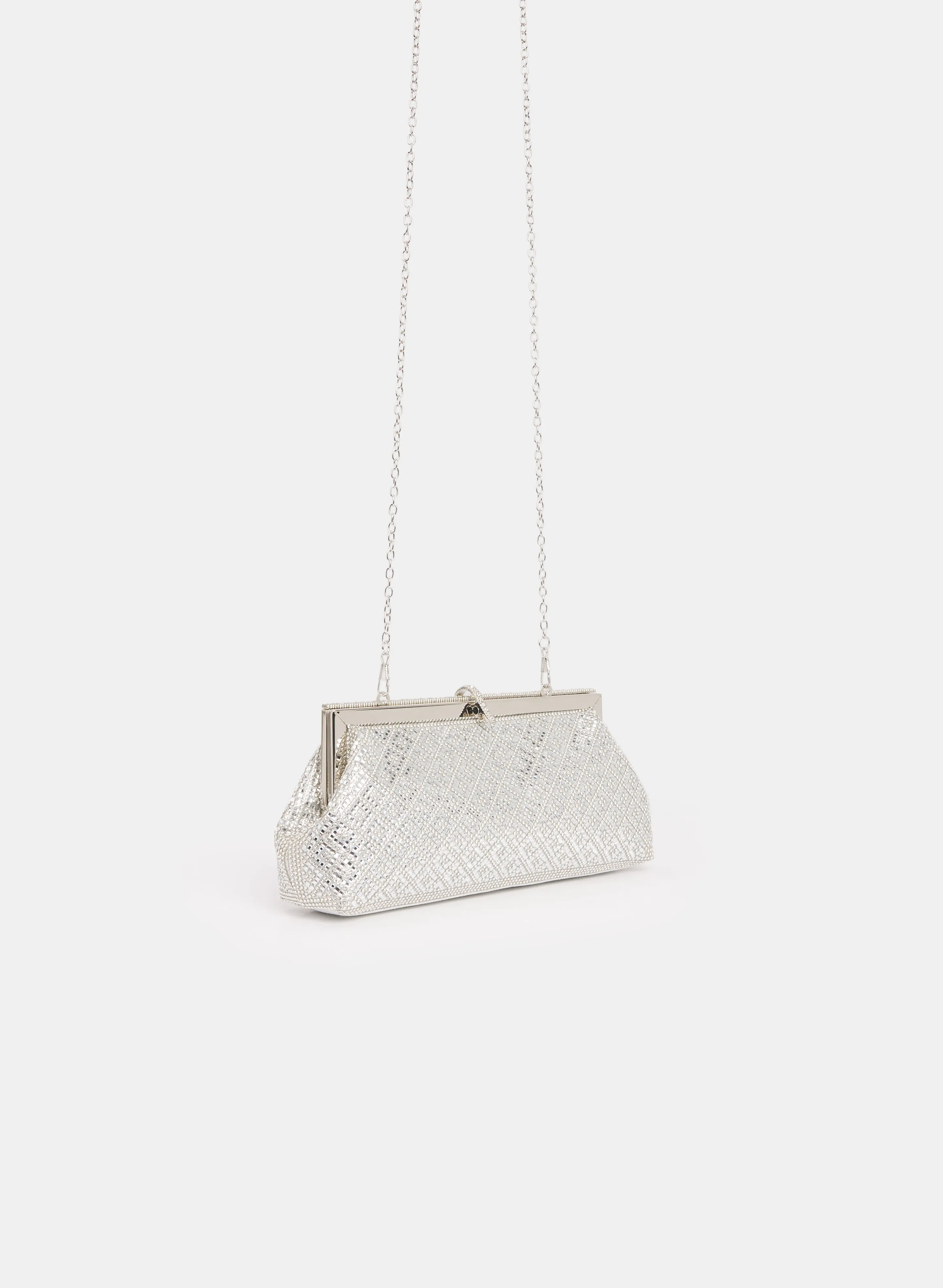 Rhinestone Metallic Clutch sold by Melanie Lyne product image thumbnail 3