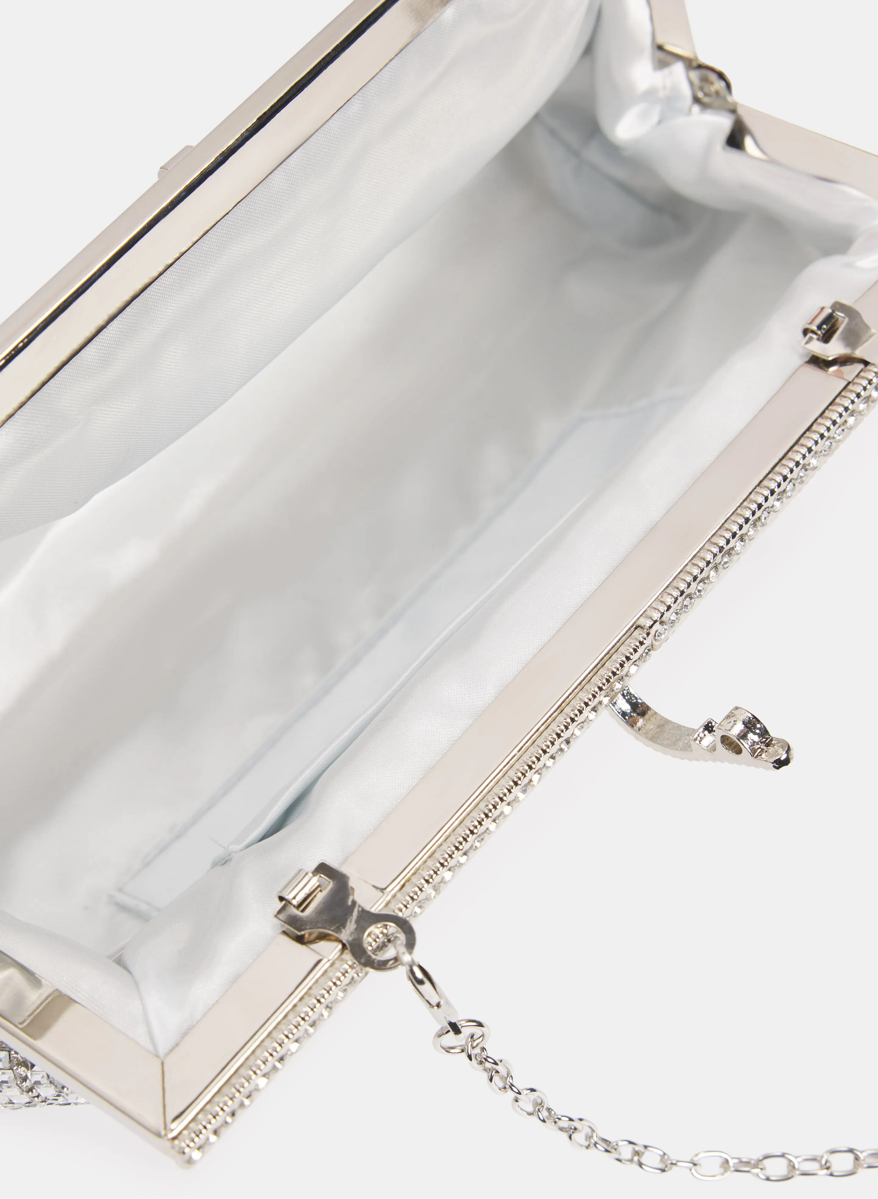 Rhinestone Metallic Clutch sold by Melanie Lyne product image thumbnail 4