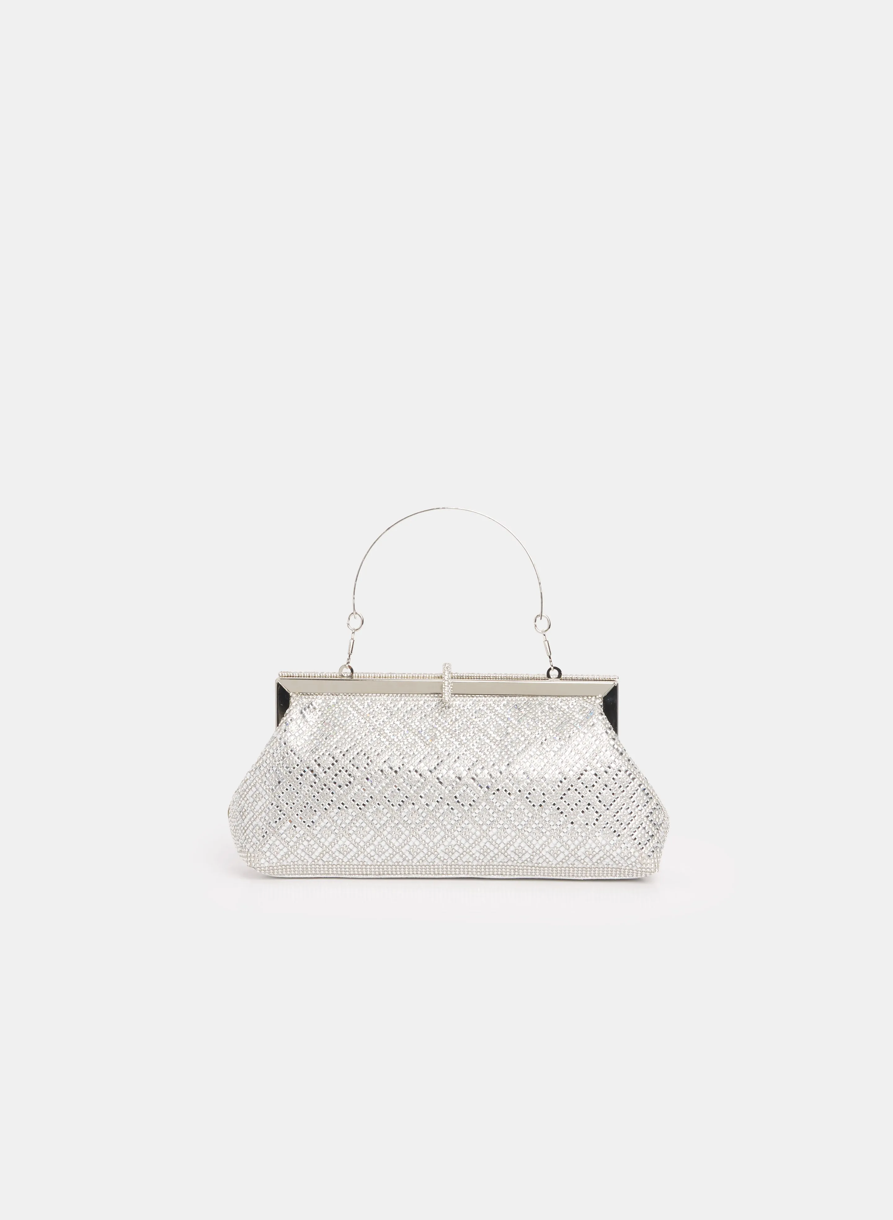 Rhinestone Metallic Clutch sold by Melanie Lyne