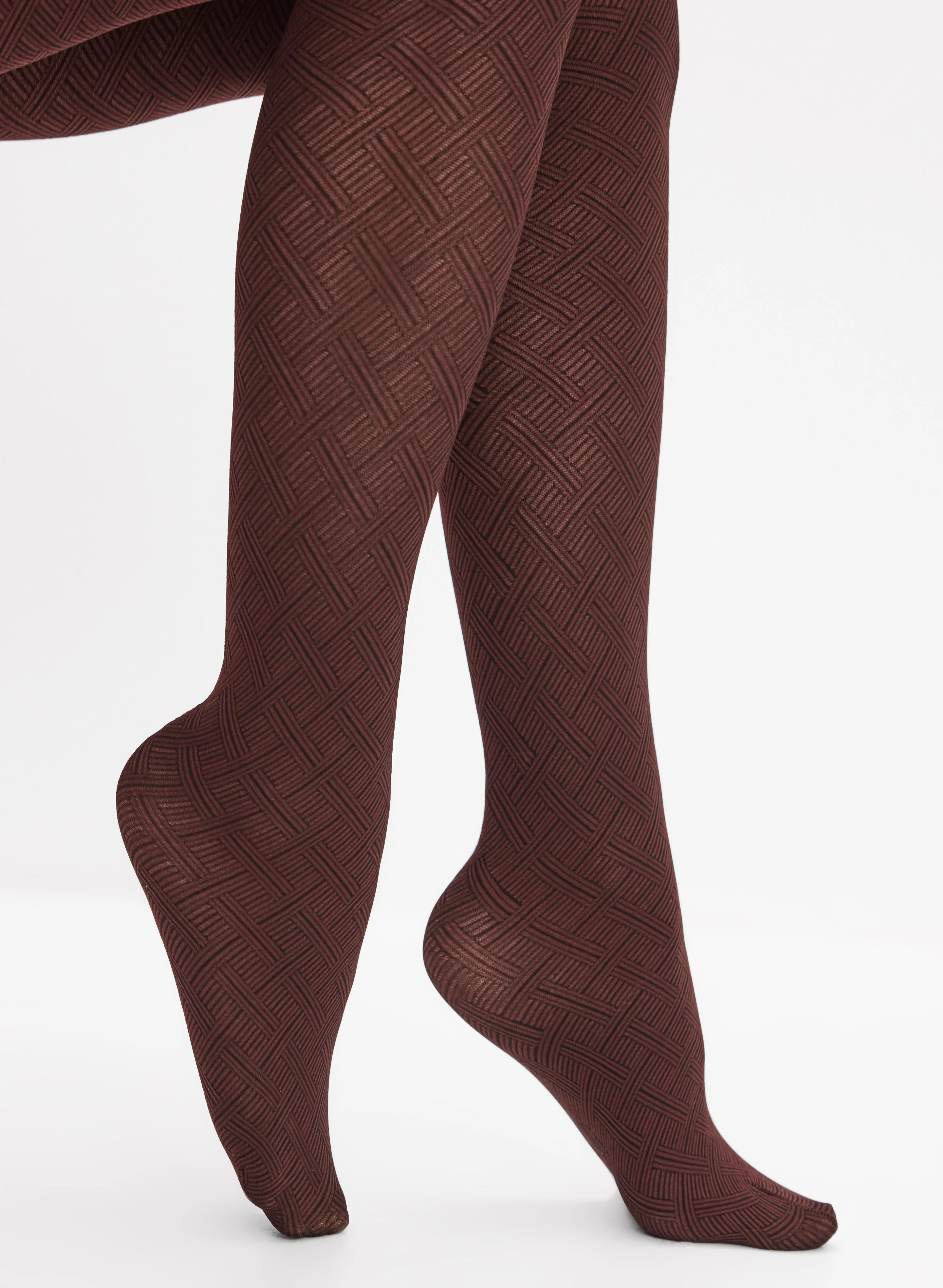 Mura - Crosshatch Motif Tights sold by Melanie Lyne product image thumbnail 2