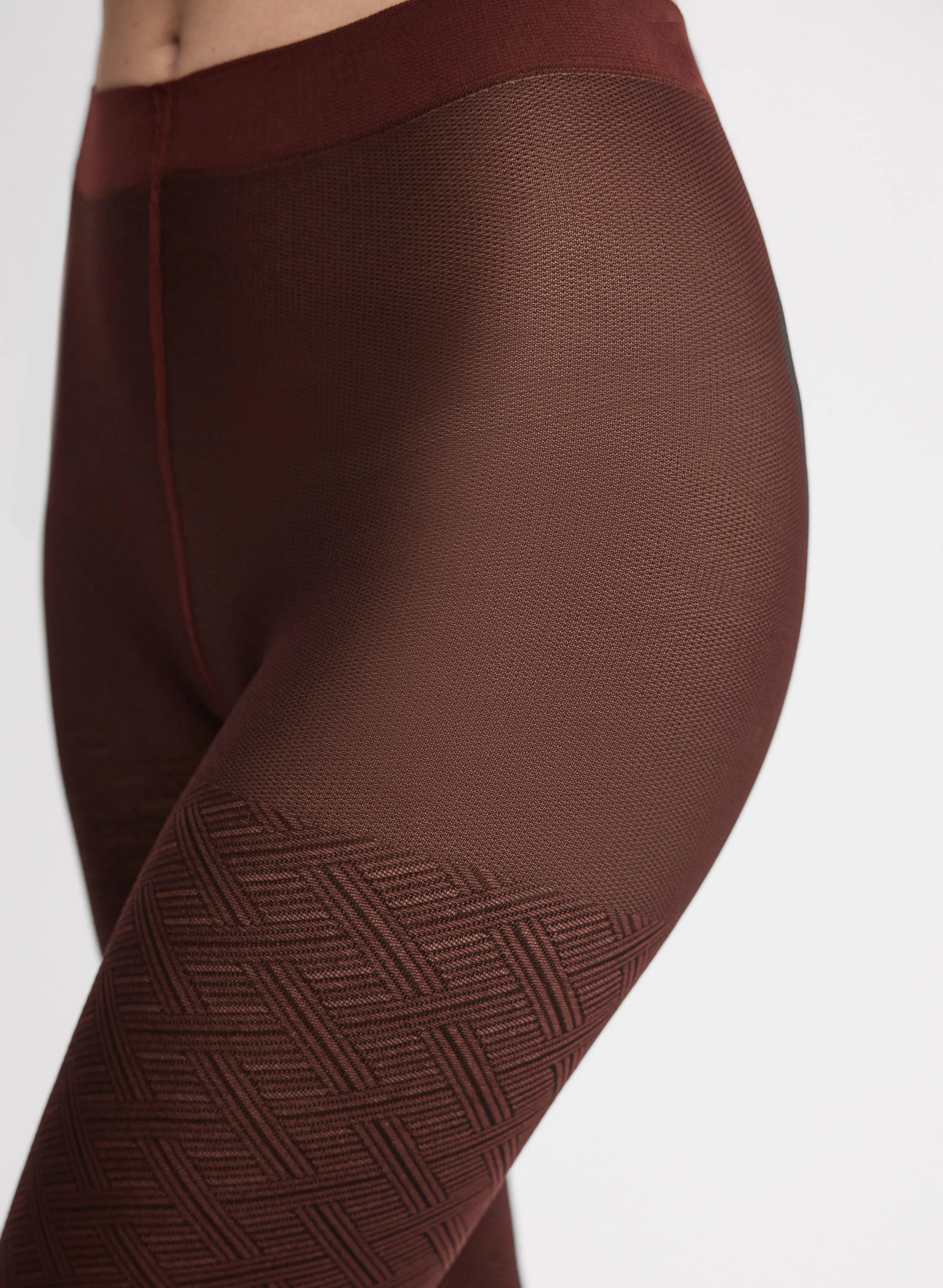 Mura - Crosshatch Motif Tights sold by Melanie Lyne product image thumbnail 4