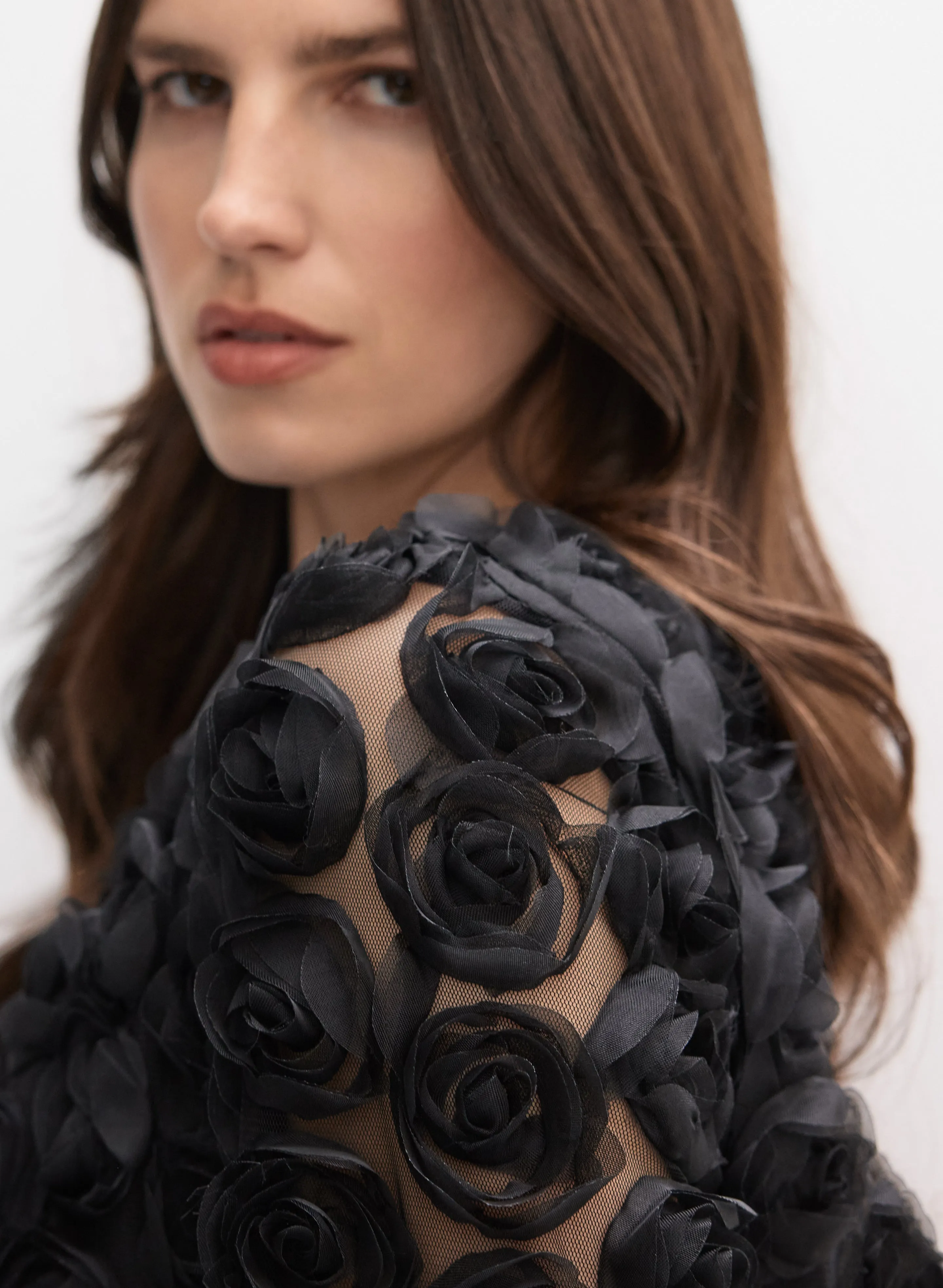 Joseph Ribkoff - Cropped Rosette Jacket sold by Melanie Lyne product image thumbnail 2