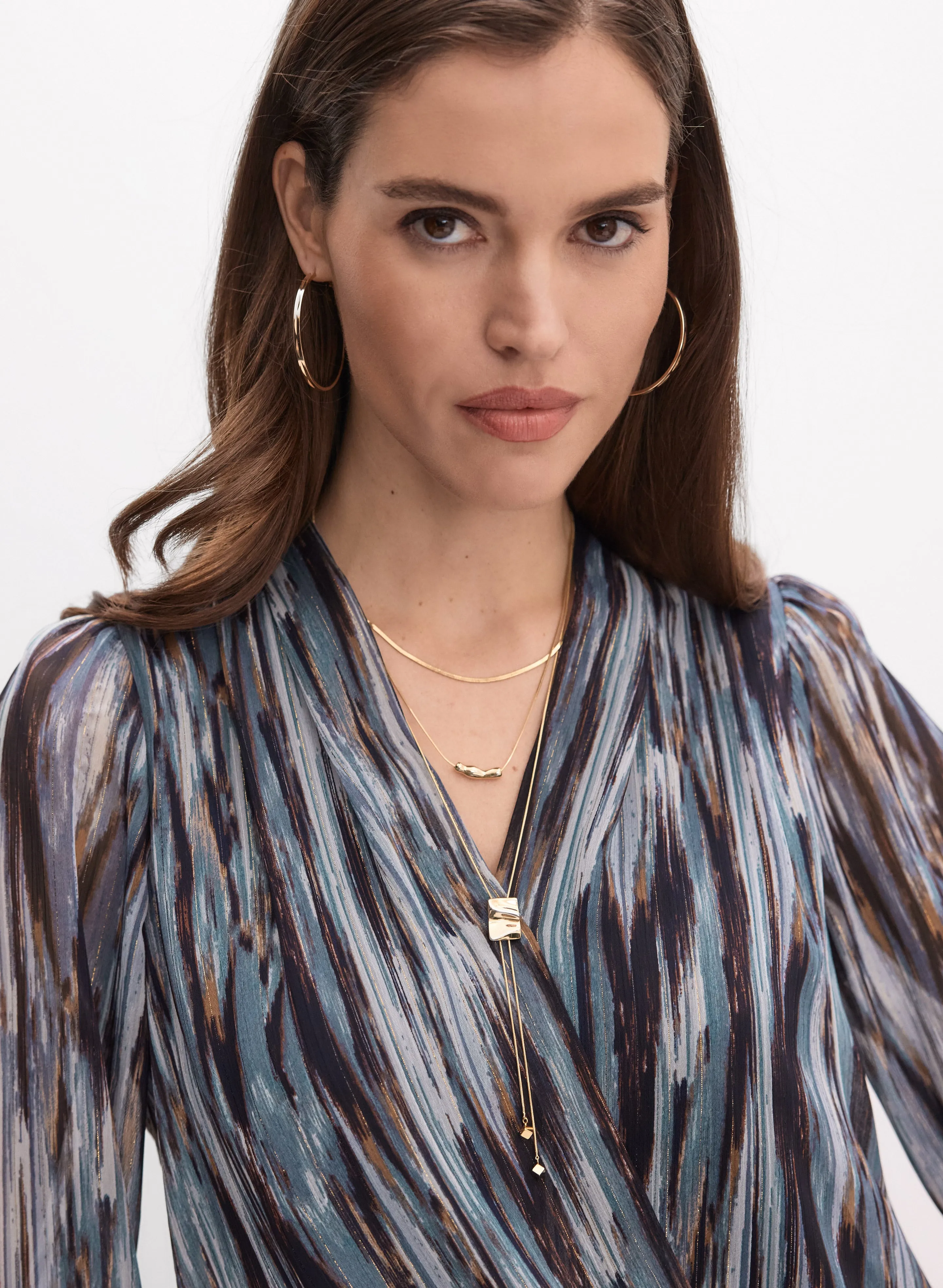 Abstract Metallic Blouse sold by Melanie Lyne product image thumbnail 2