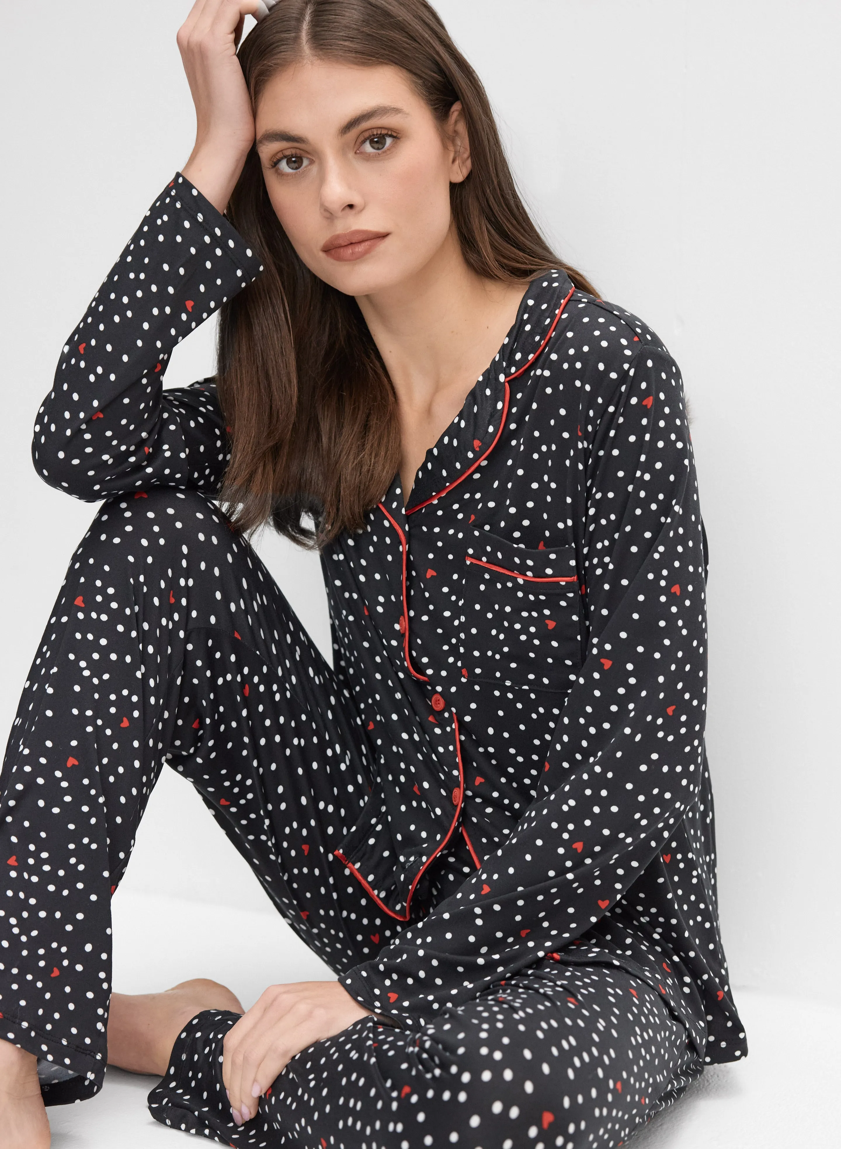 Heart & Dot Pyjama Set sold by Melanie Lyne product image thumbnail 3