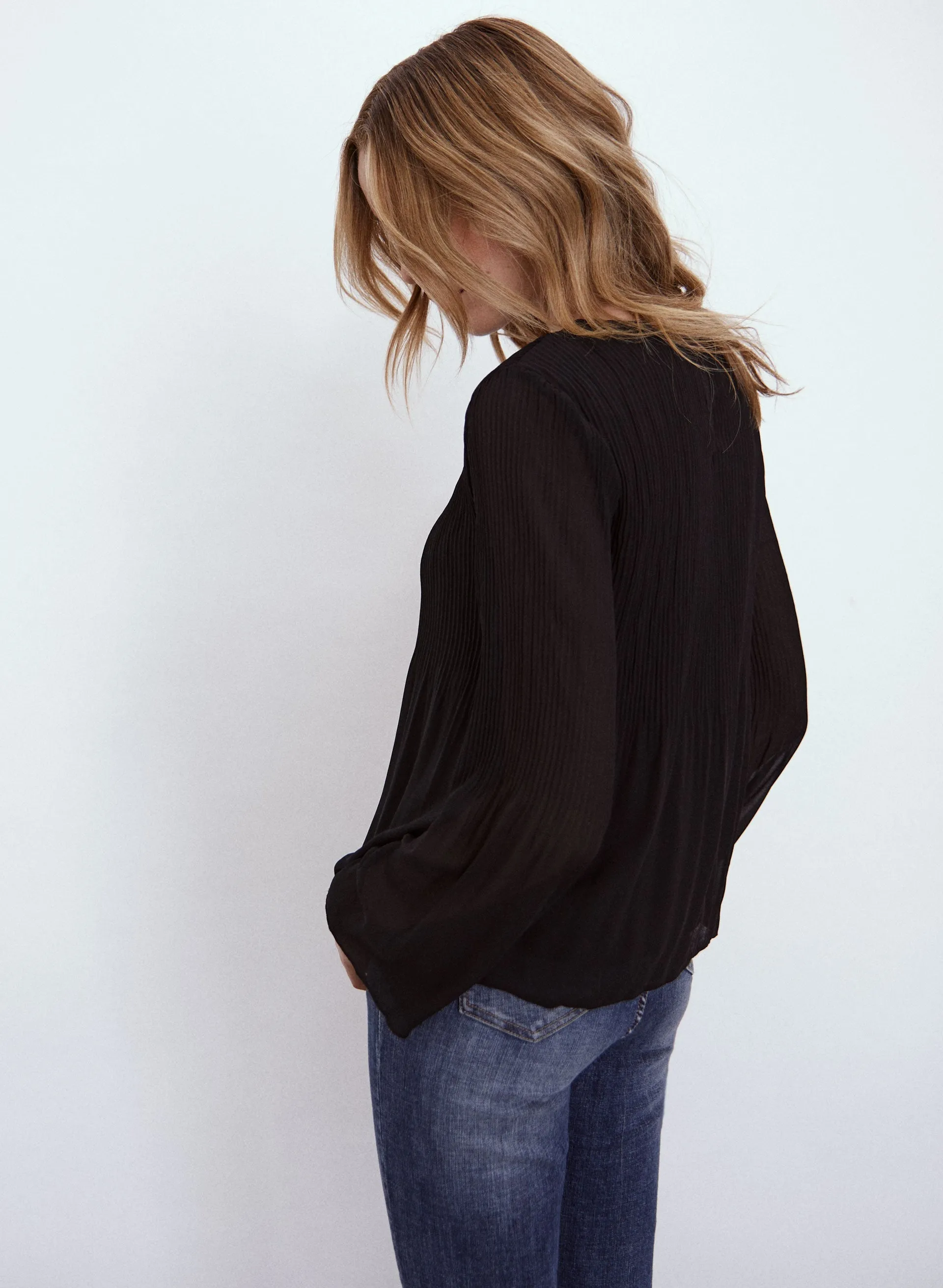 Pleated Chiffon Blouse sold by Melanie Lyne product image thumbnail 4