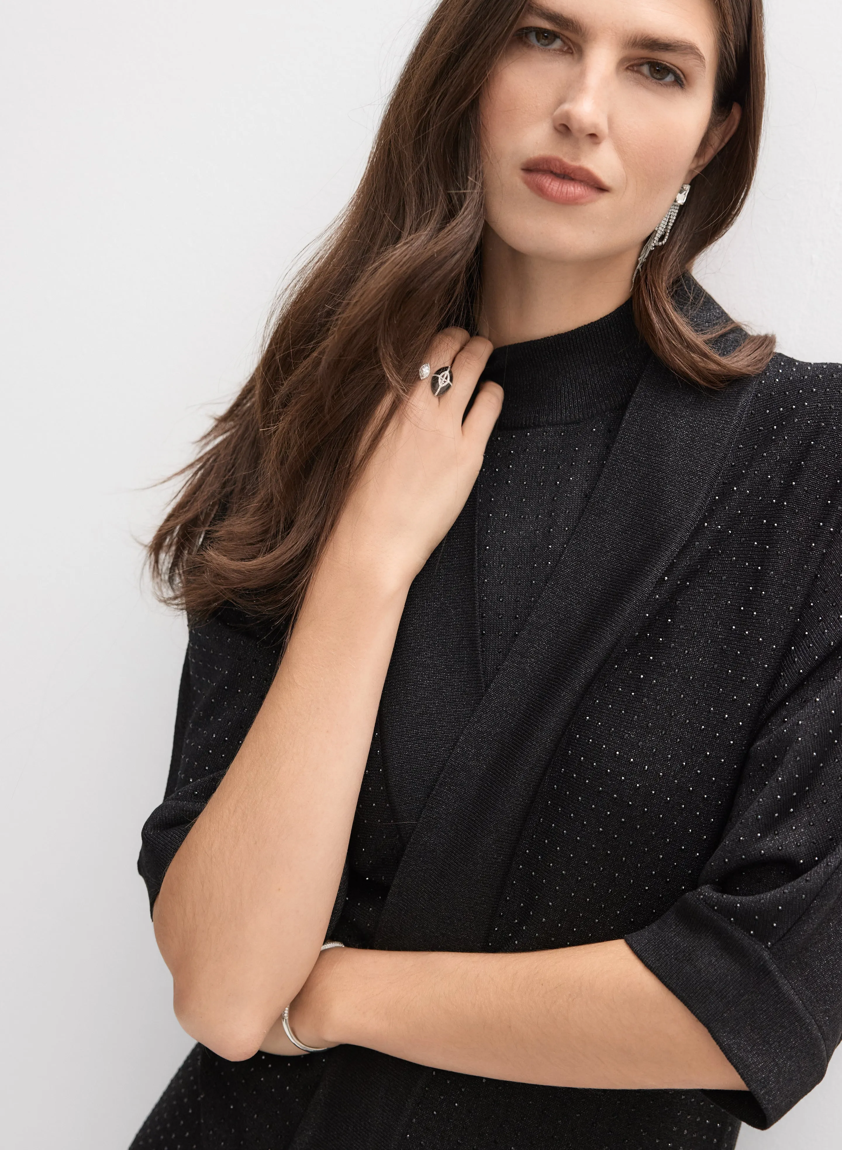 Joseph Ribkoff - Rhinestone Cardigan sold by Melanie Lyne product image thumbnail 2