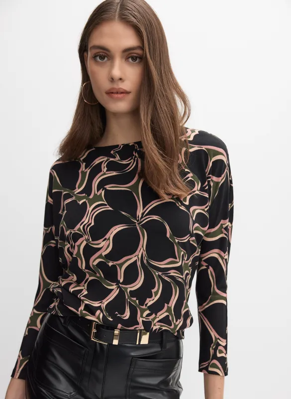 Abstract Floral Print Top sold by Melanie Lyne