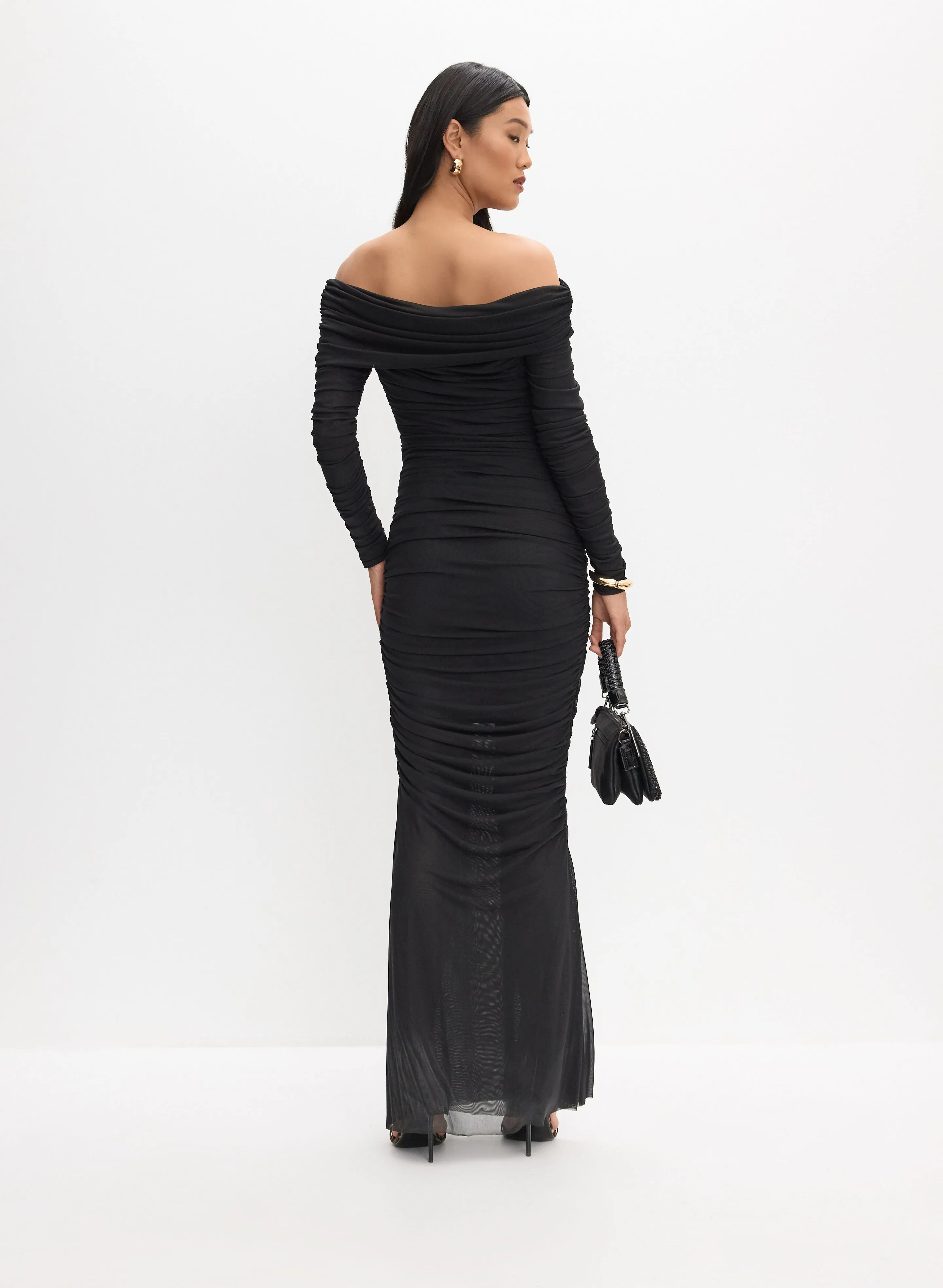 Ruched Off-The-Shoulder Dress sold by Melanie Lyne product image thumbnail 4