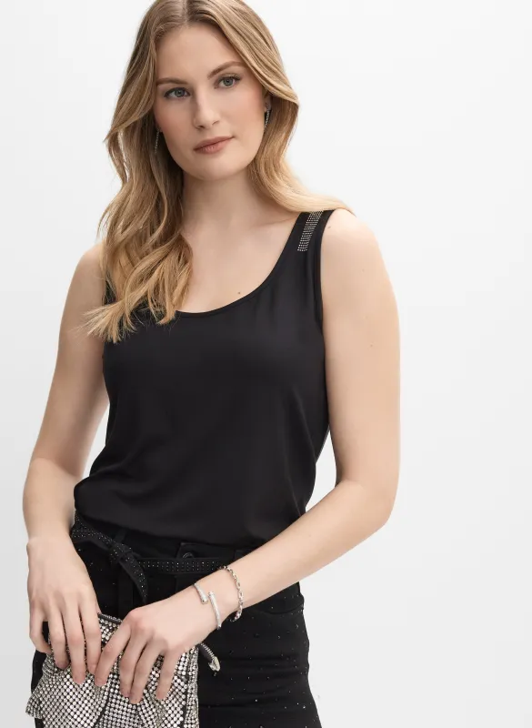 Joseph Ribkoff - Rhinestone Detail Top sold by Melanie Lyne